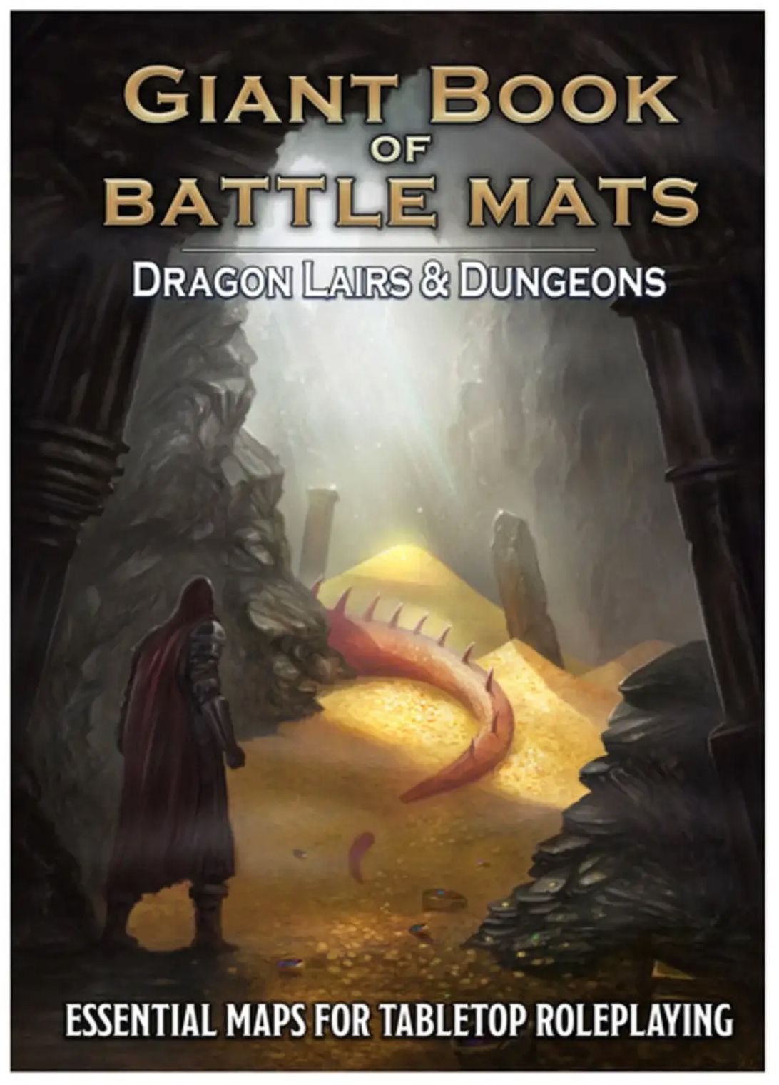Giant Book of Battle Mats: Dragon Lairs & Dungeons by Loke