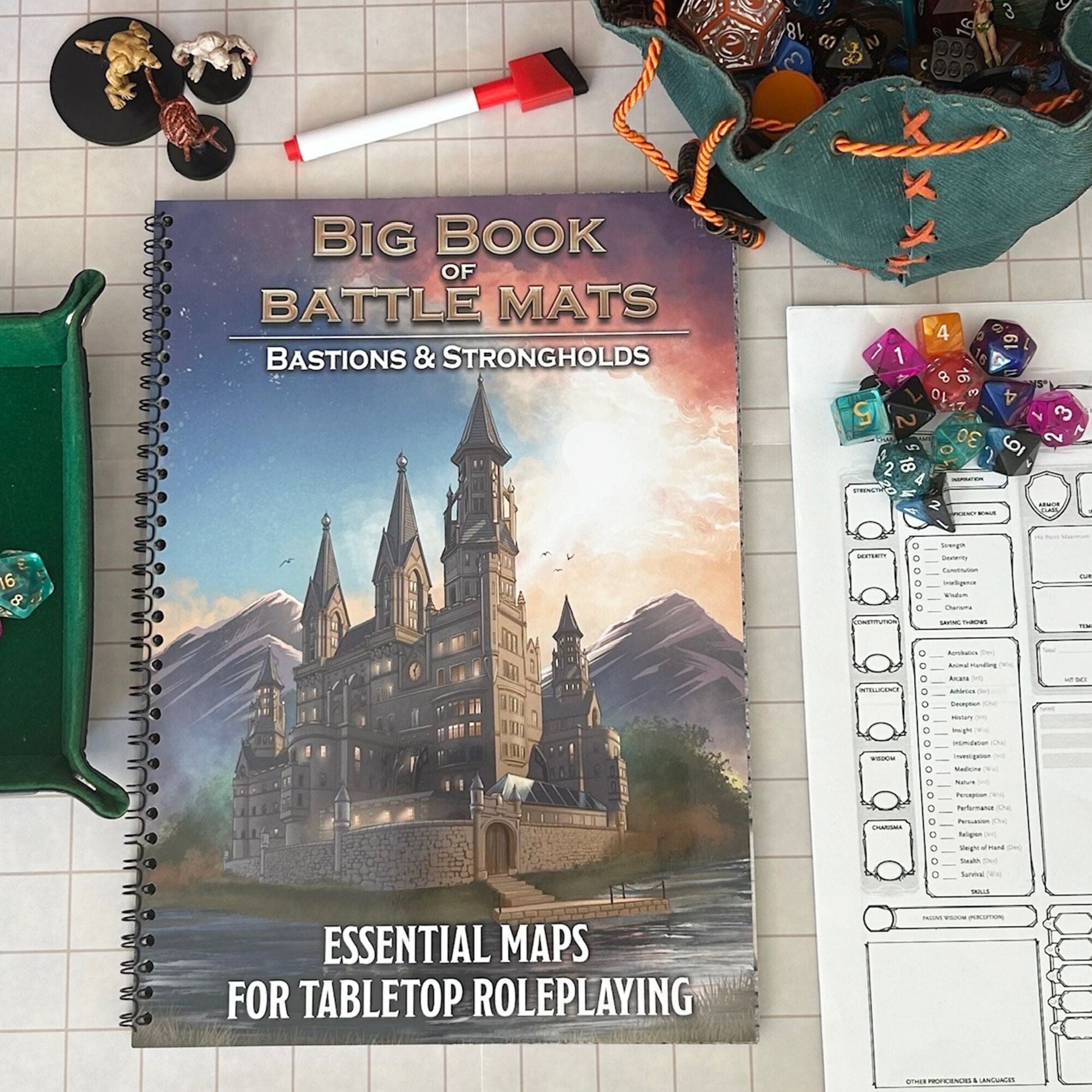 Bastions & Strongholds A Big Book of Battle Mats by Loke