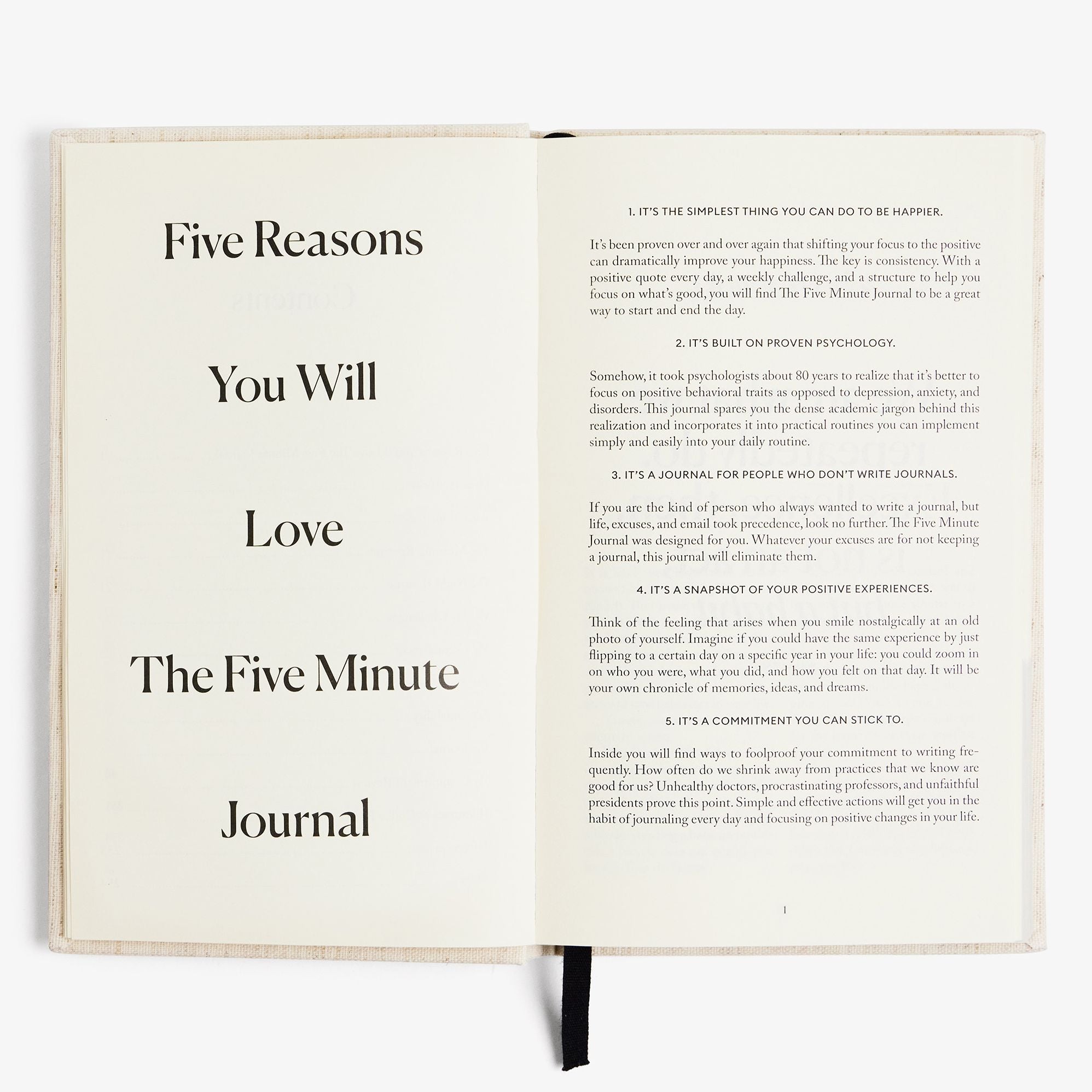 Five Minute Journal Green Floral