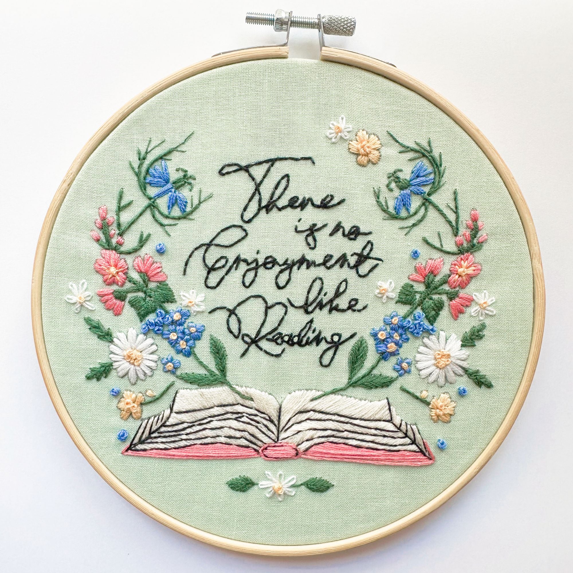 MakeBox & Co. Love Reading: A Pride and Prejudice Embroidery Kit 7 inch