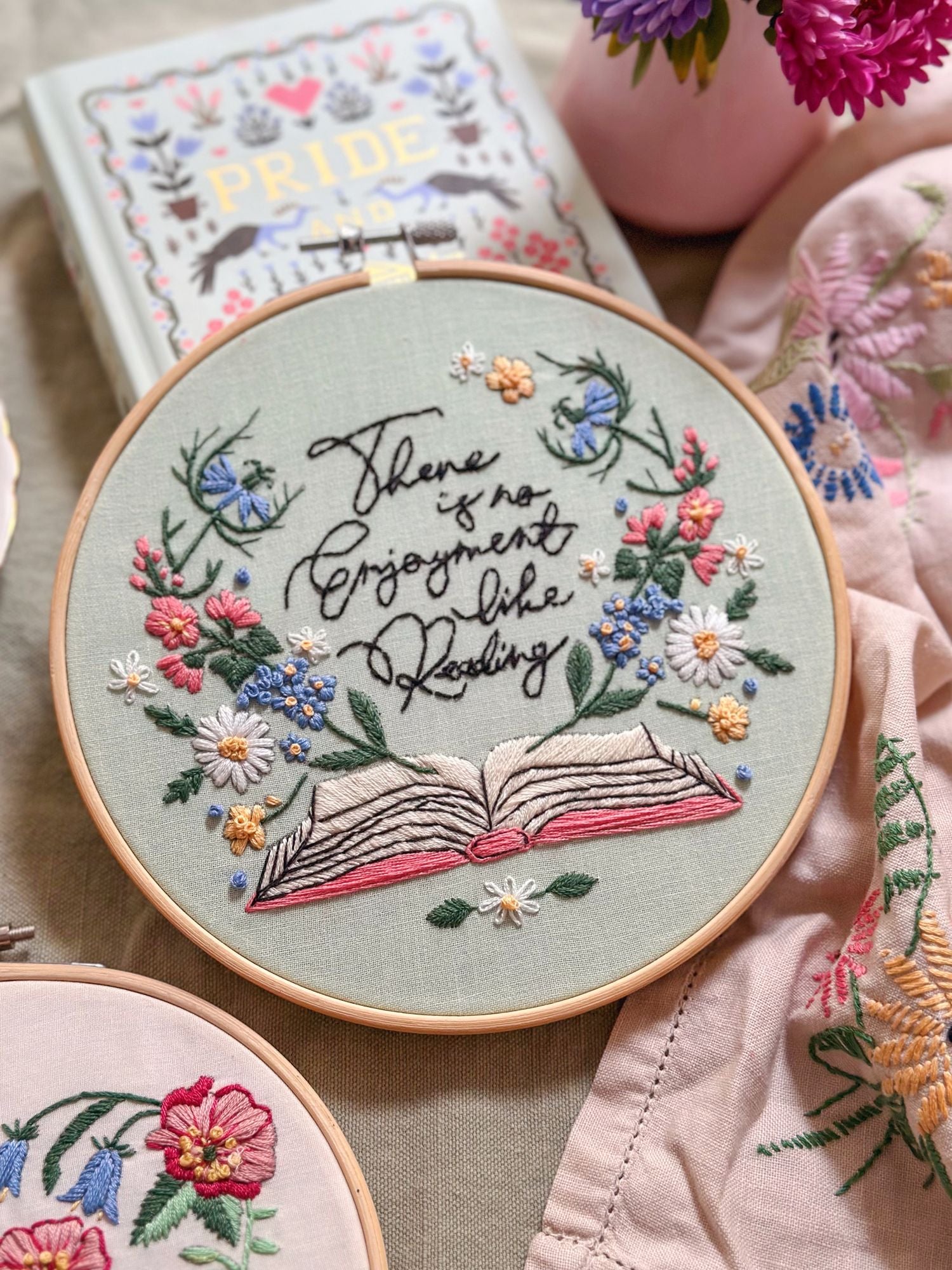 MakeBox & Co. Love Reading: A Pride and Prejudice Embroidery Kit 7 inch