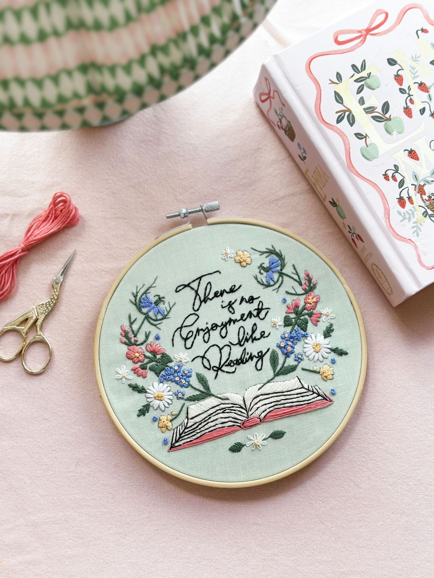 MakeBox & Co. Love Reading: A Pride and Prejudice Embroidery Kit 7 inch
