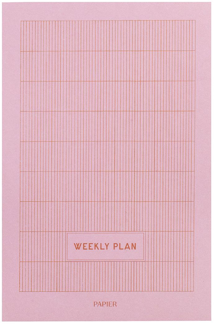 Productivity Weekly Listpad Pink