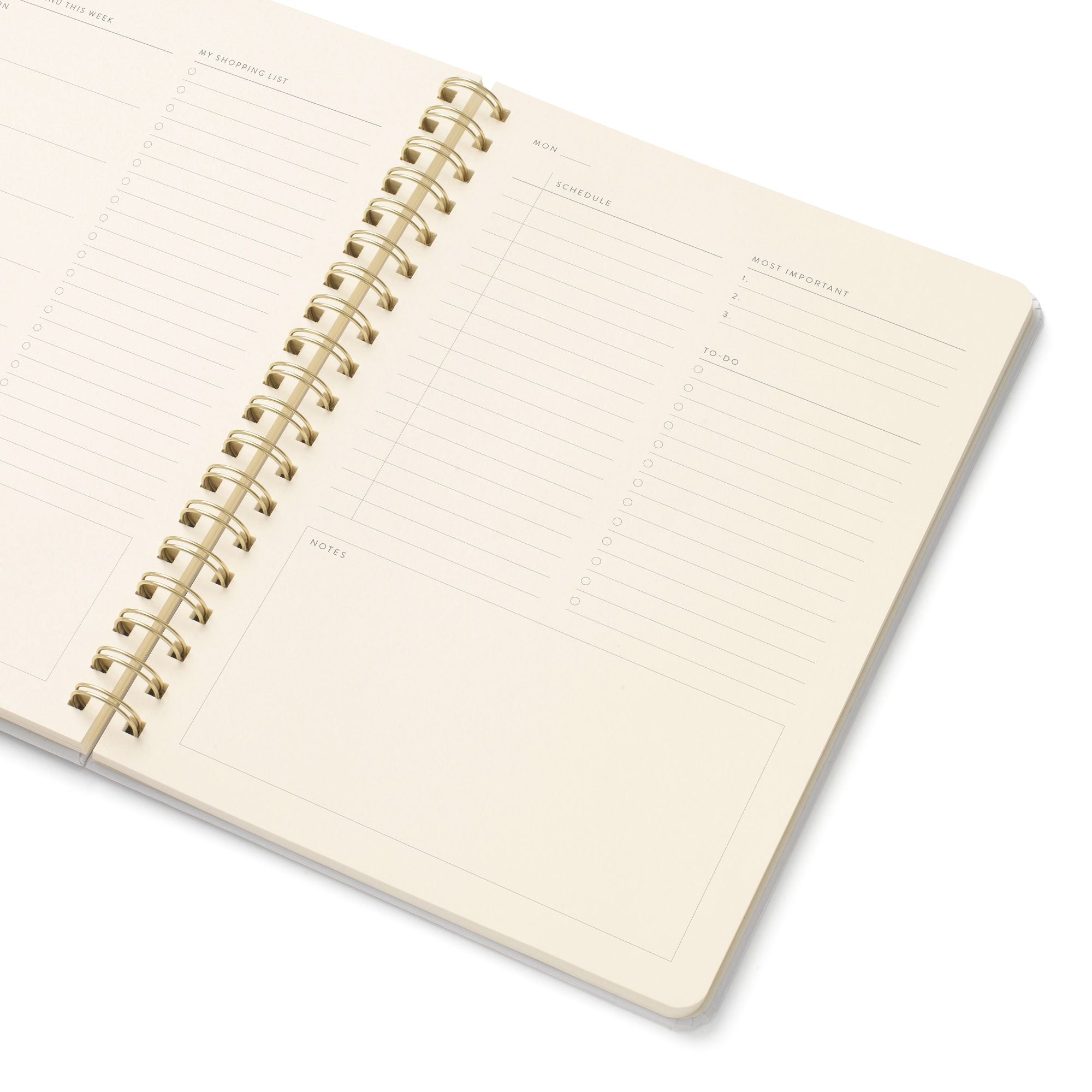 Garden Table B5 Hardcover Spiral Recipe Journal