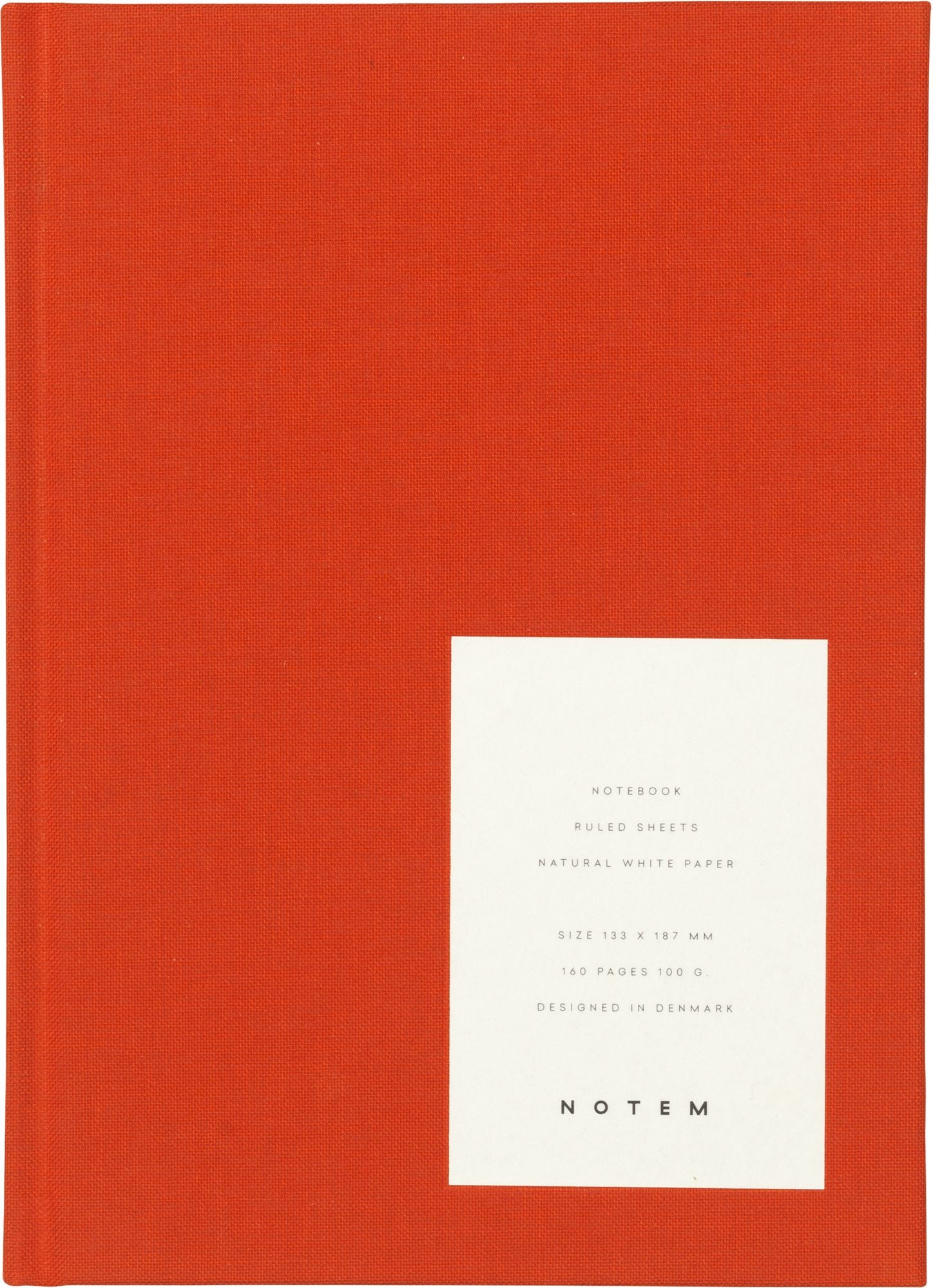 Even Hardcover Notebook, Bright red