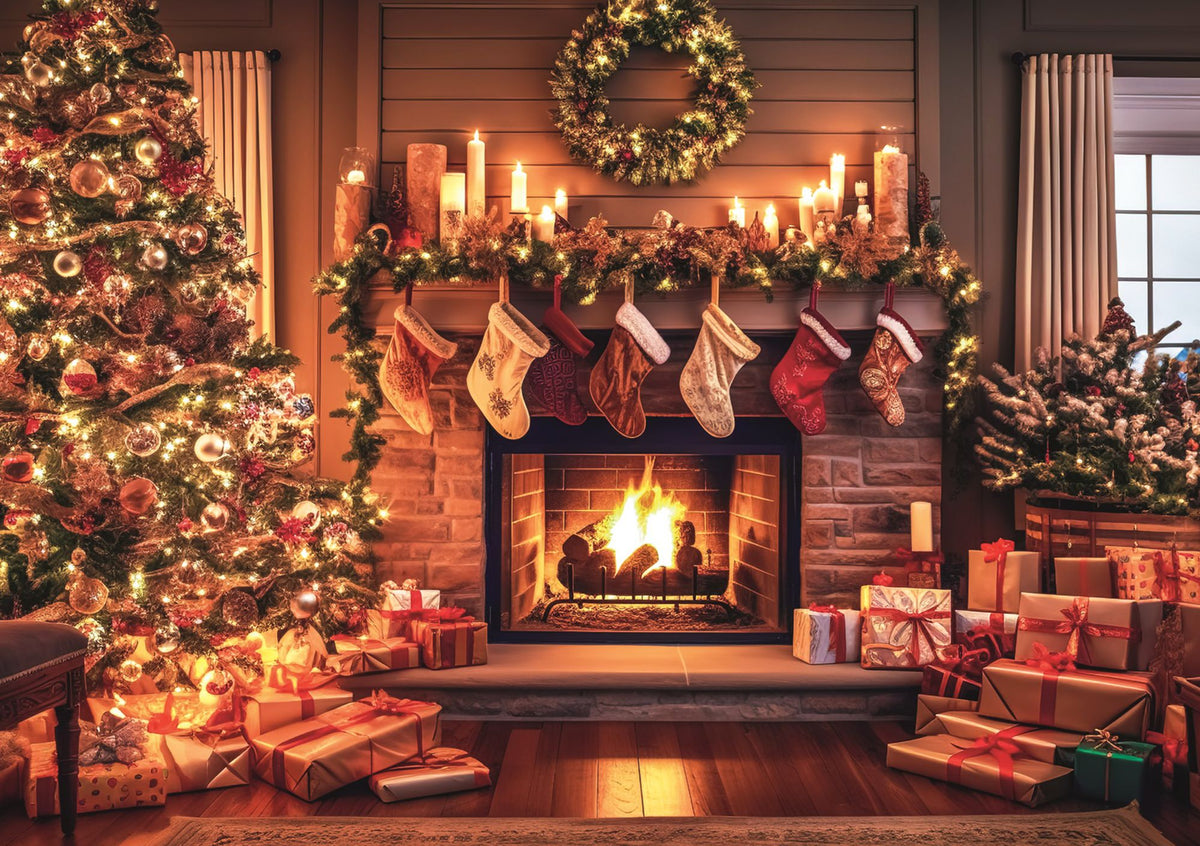 Red Holiday- A Warm Winter Night 1000pc Puzzle