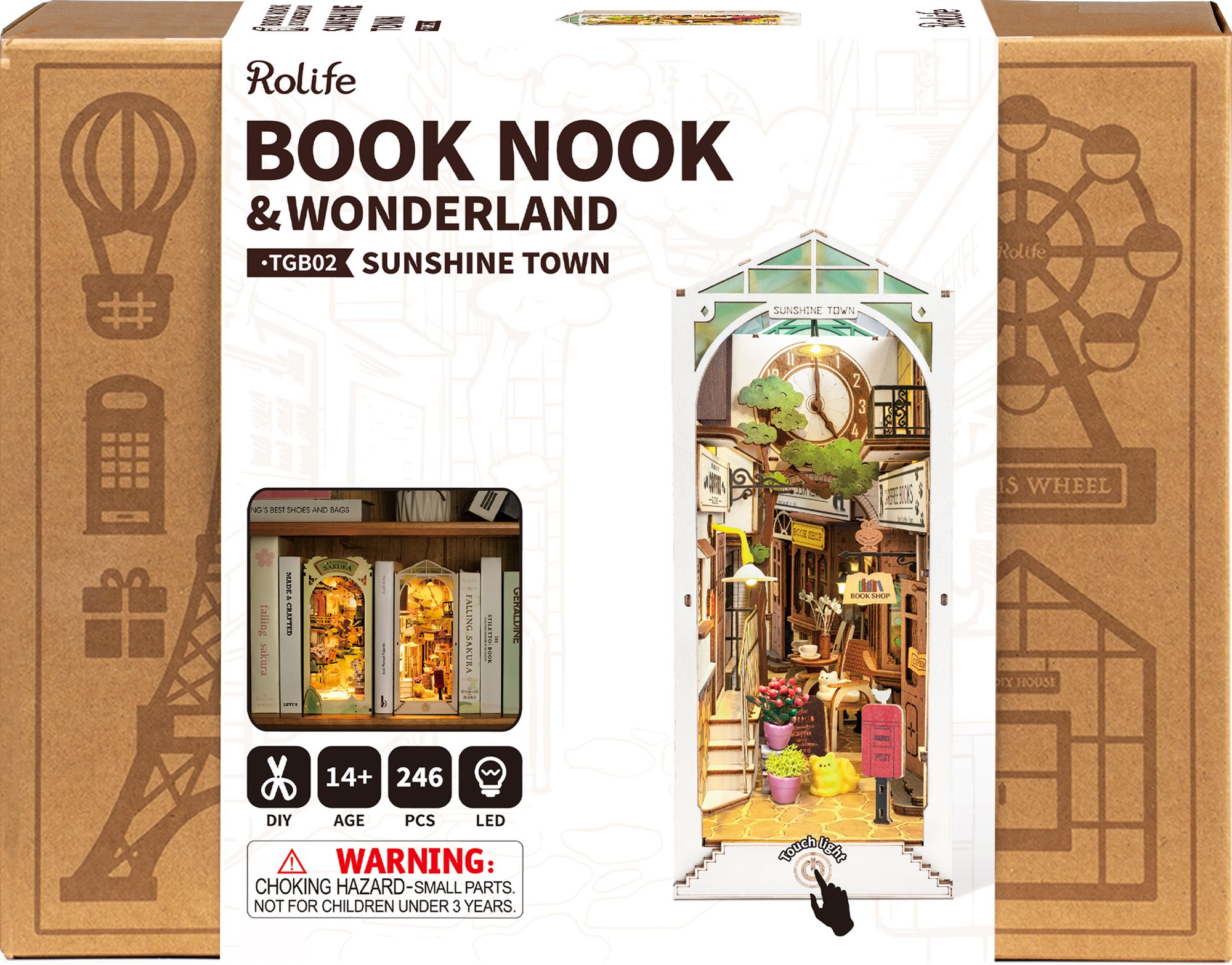 DIY Book Nook Sunshine Town