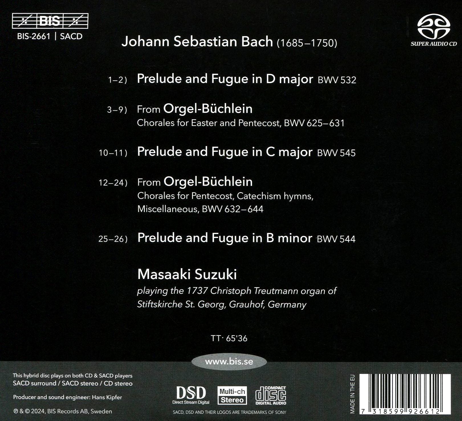 Masaaki Suzuki plays Bach Organ Works, Vol. 5: Orgelbüchlein (II)