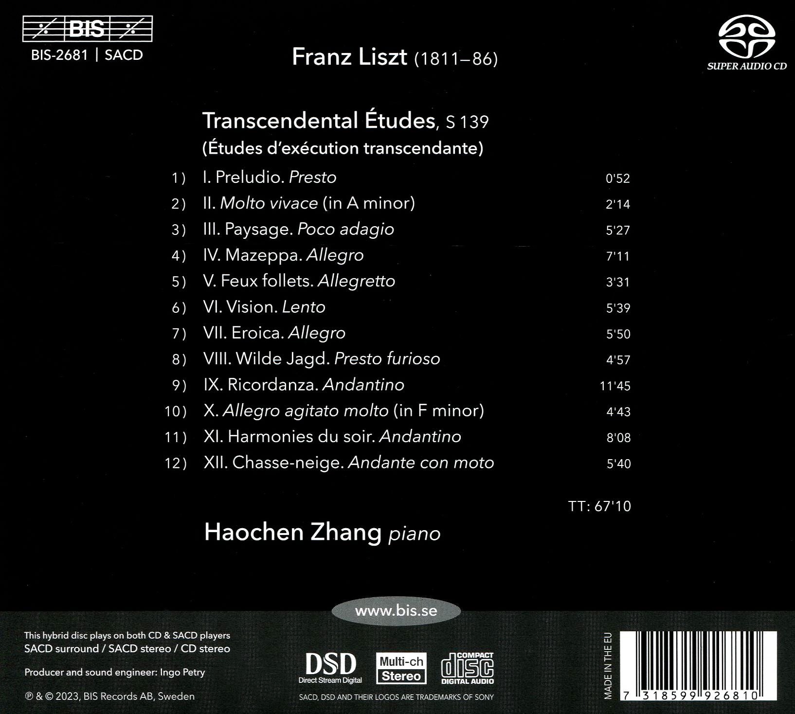 Franz Liszt: Transcendental Études