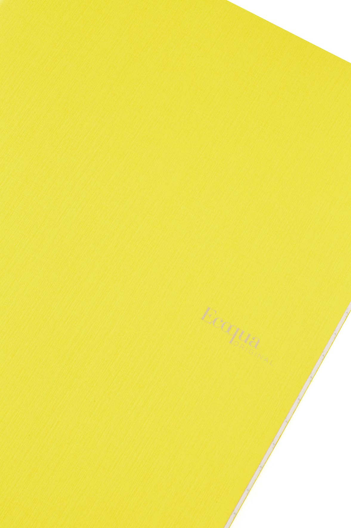 Ecoqua Original Notebook, A4, Staple-Bound, Graph, Yellow