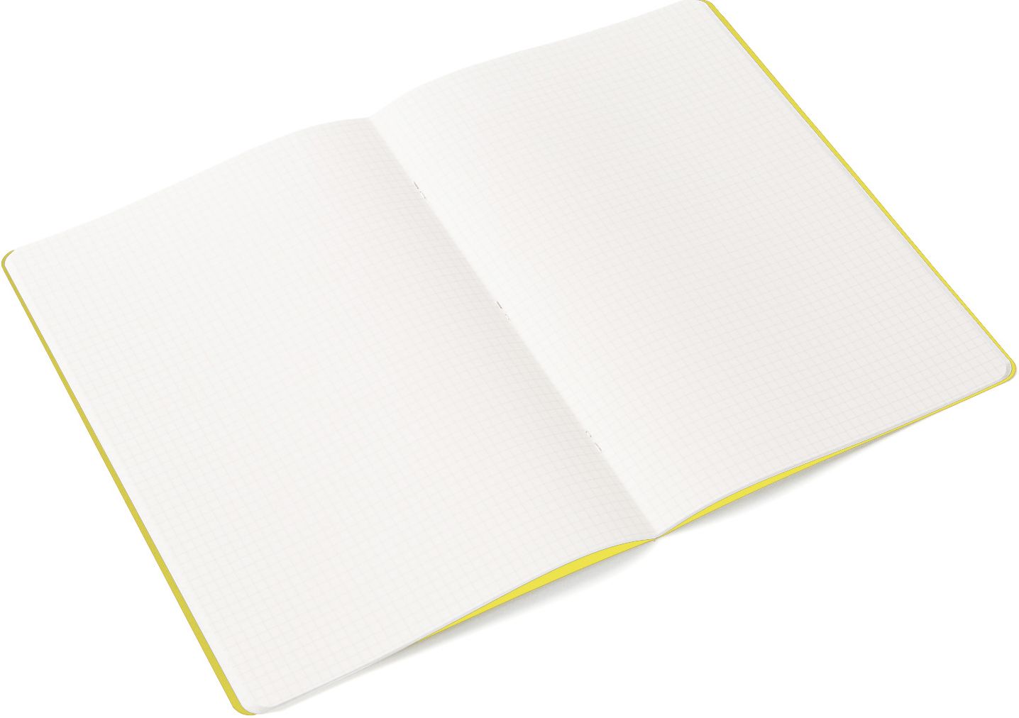 Ecoqua Original Notebook, A4, Staple-Bound, Graph, Yellow