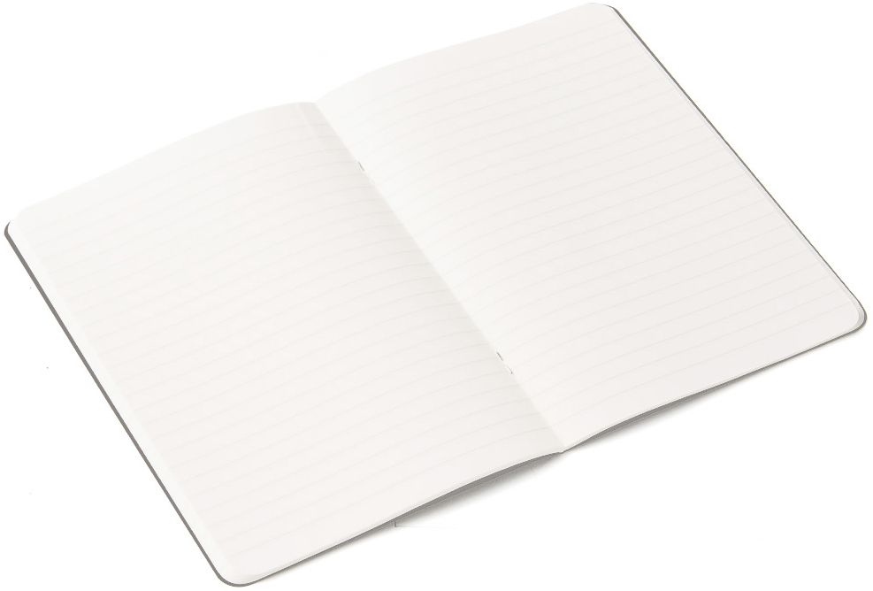 Ecoqua Original Notebook, A4, Staple-Bound, Lined, Grey