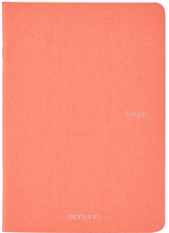 Ecoqua Original Notebook, A4, Staple-Bound, Lined, Flamingo