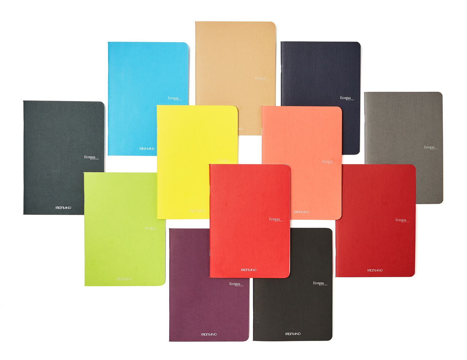 Ecoqua Original Notebook, A4, Staple-Bound, Lined, Black