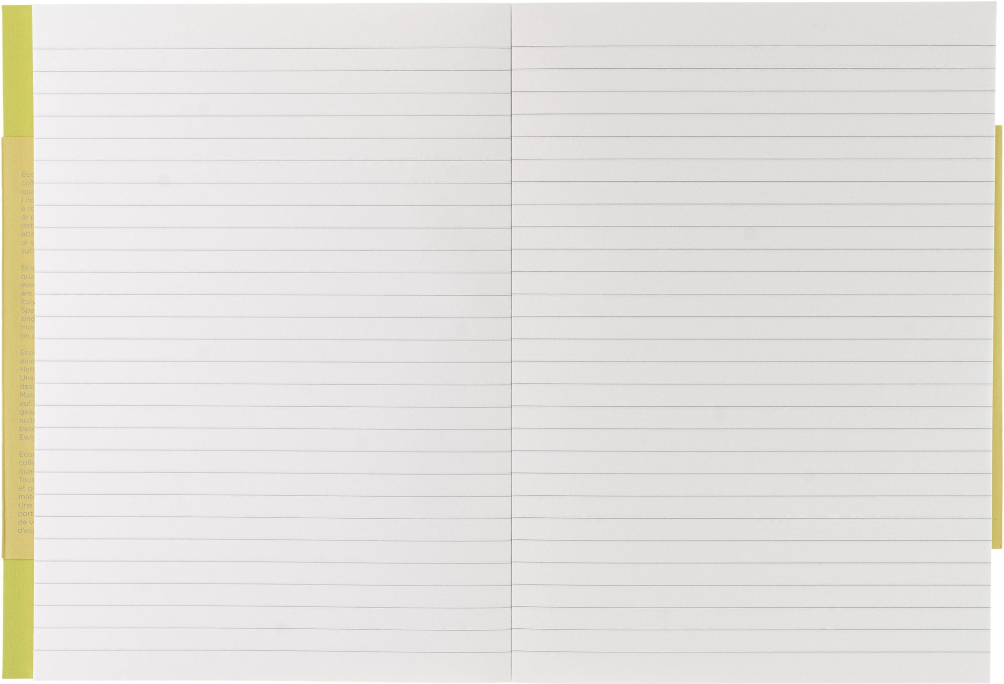 Ecoqua Plus Journal, A5, Glue-Bound, Lined, Yellow