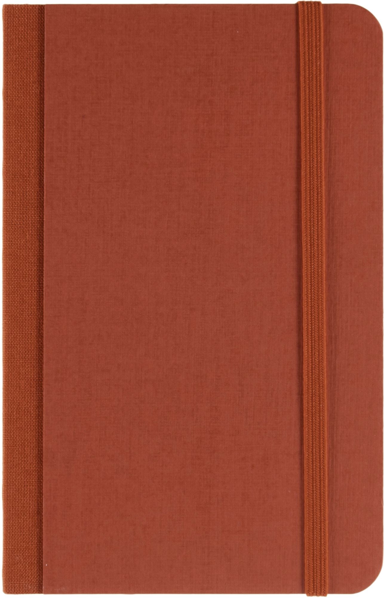 Ecoqua Plus Journal, 3.5 x 5.5, Fabric-Bound, Dotted, Red