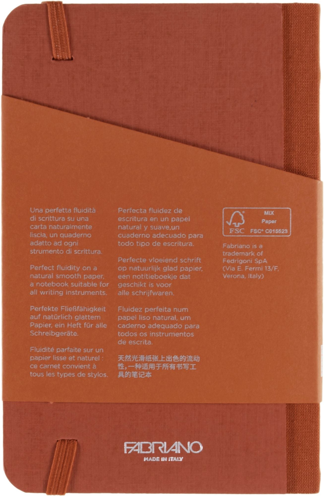 Ecoqua Plus Journal, 3.5 x 5.5, Fabric-Bound, Dotted, Red