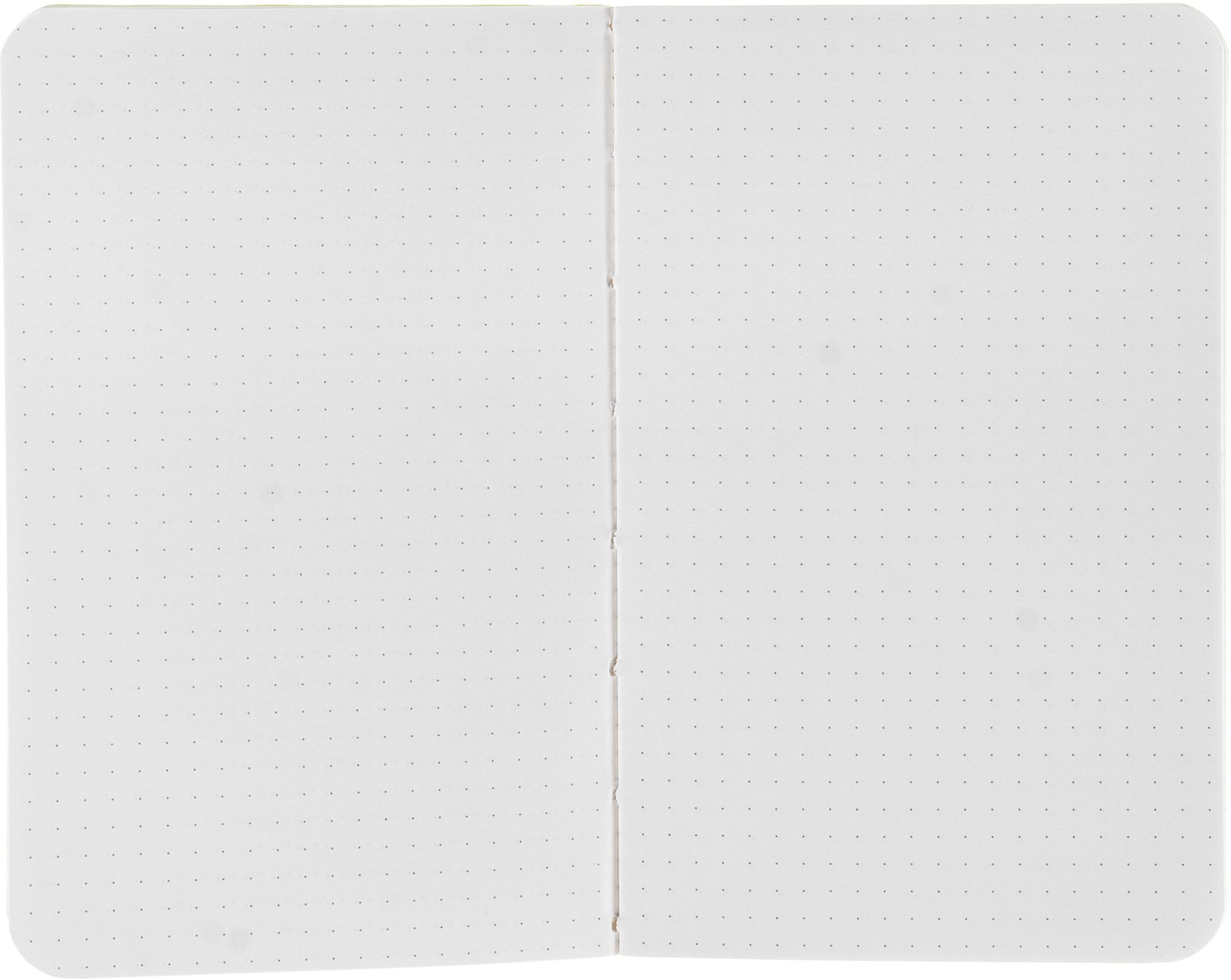 Ecoqua Plus Journal, 3.5 x 5.5, Fabric-Bound, Dotted, Yellow
