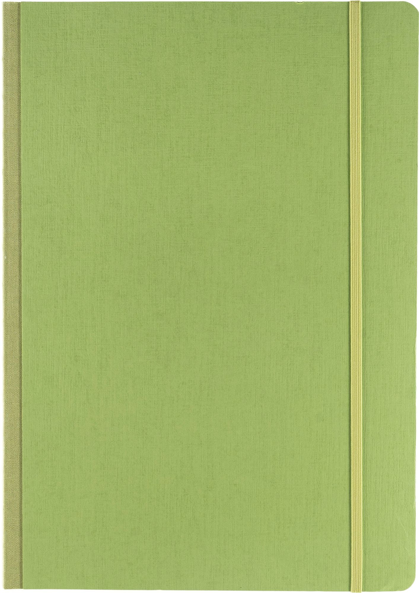 Ecoqua Plus Journal, A4, Fabric-Bound, Dotted, Lime