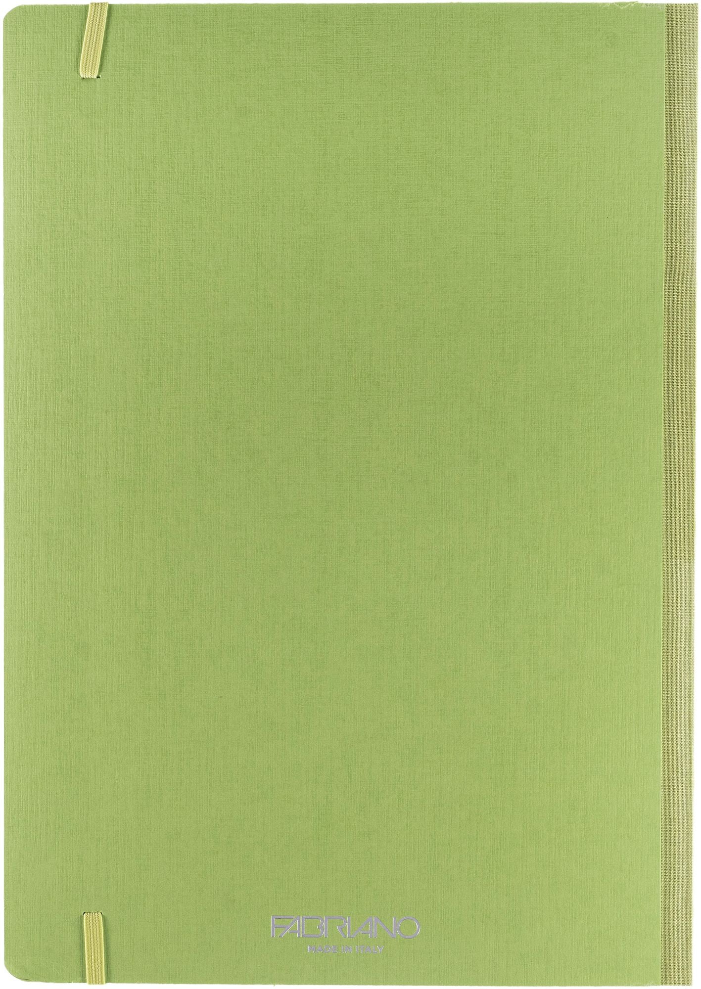 Ecoqua Plus Journal, A4, Fabric-Bound, Dotted, Lime