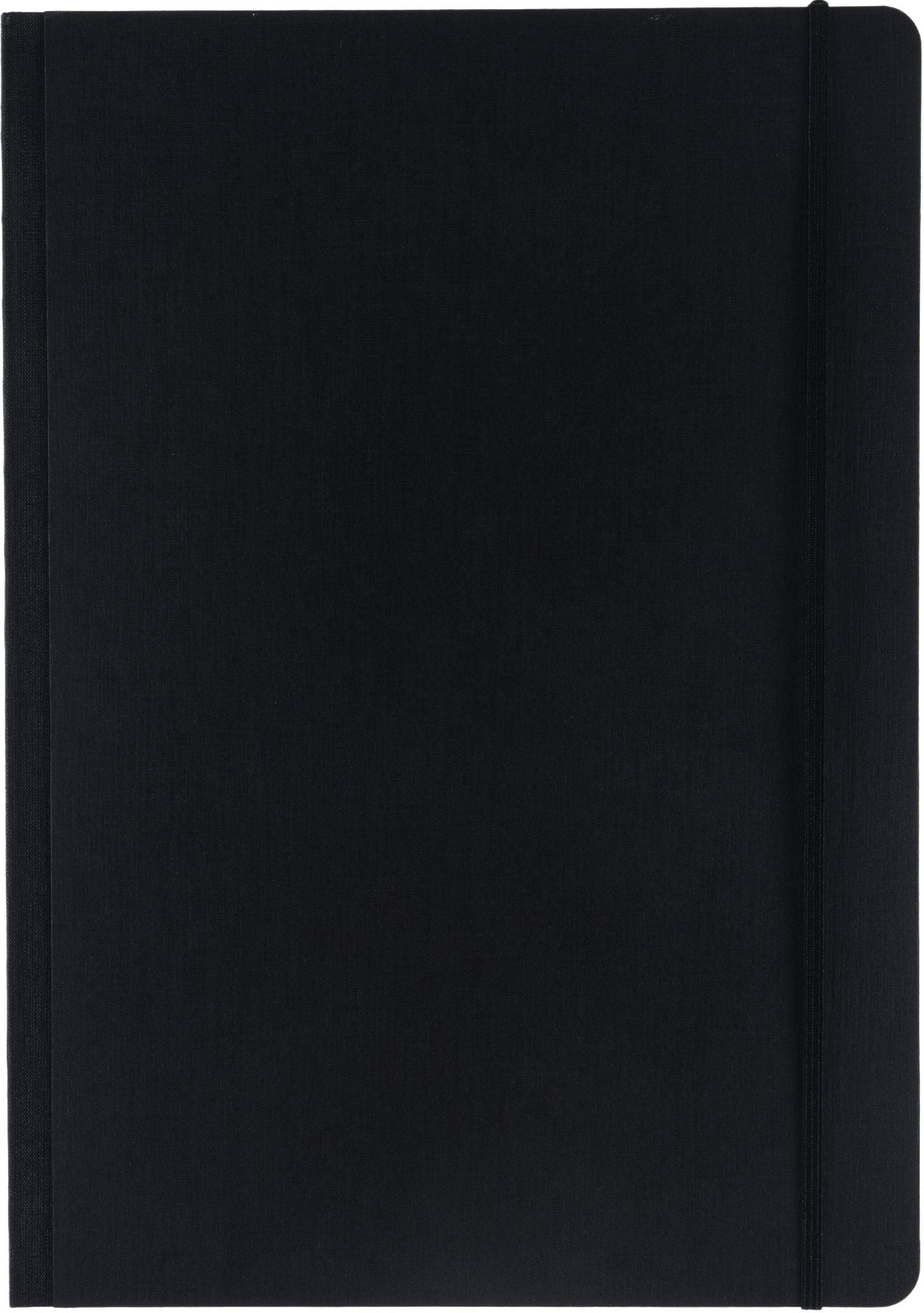 Ecoqua Plus Journal, A4, Fabric-Bound, Dotted, Black