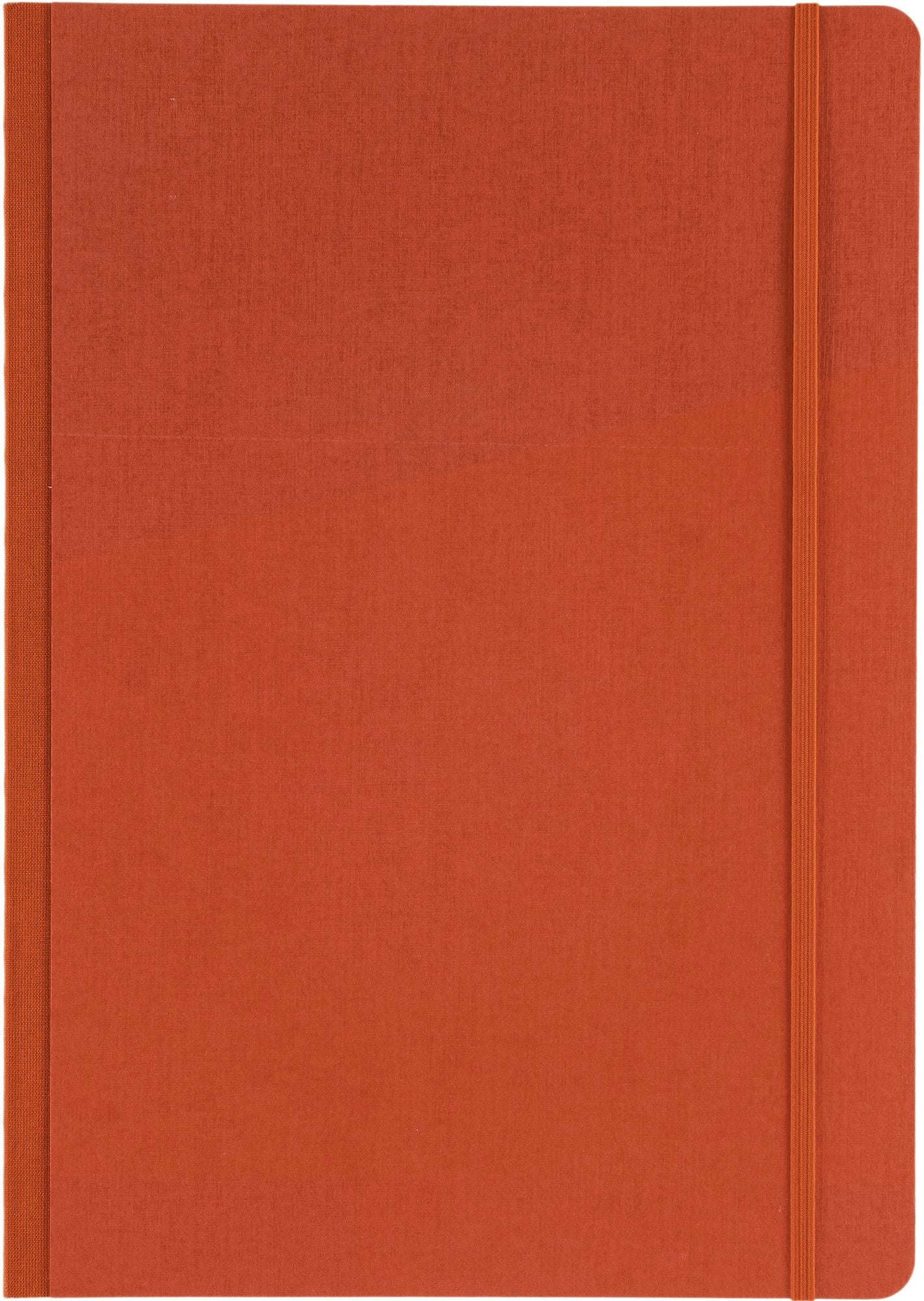 Ecoqua Plus Journal, A4, Fabric-Bound, Dotted, Red