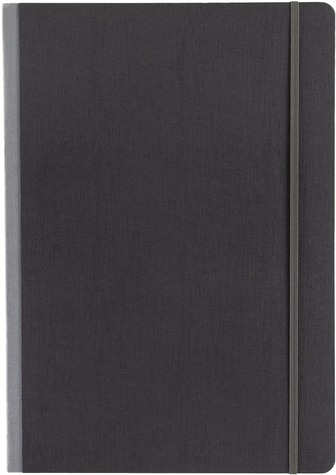Ecoqua Plus Journal, A4, Fabric-Bound, Dotted, Grey