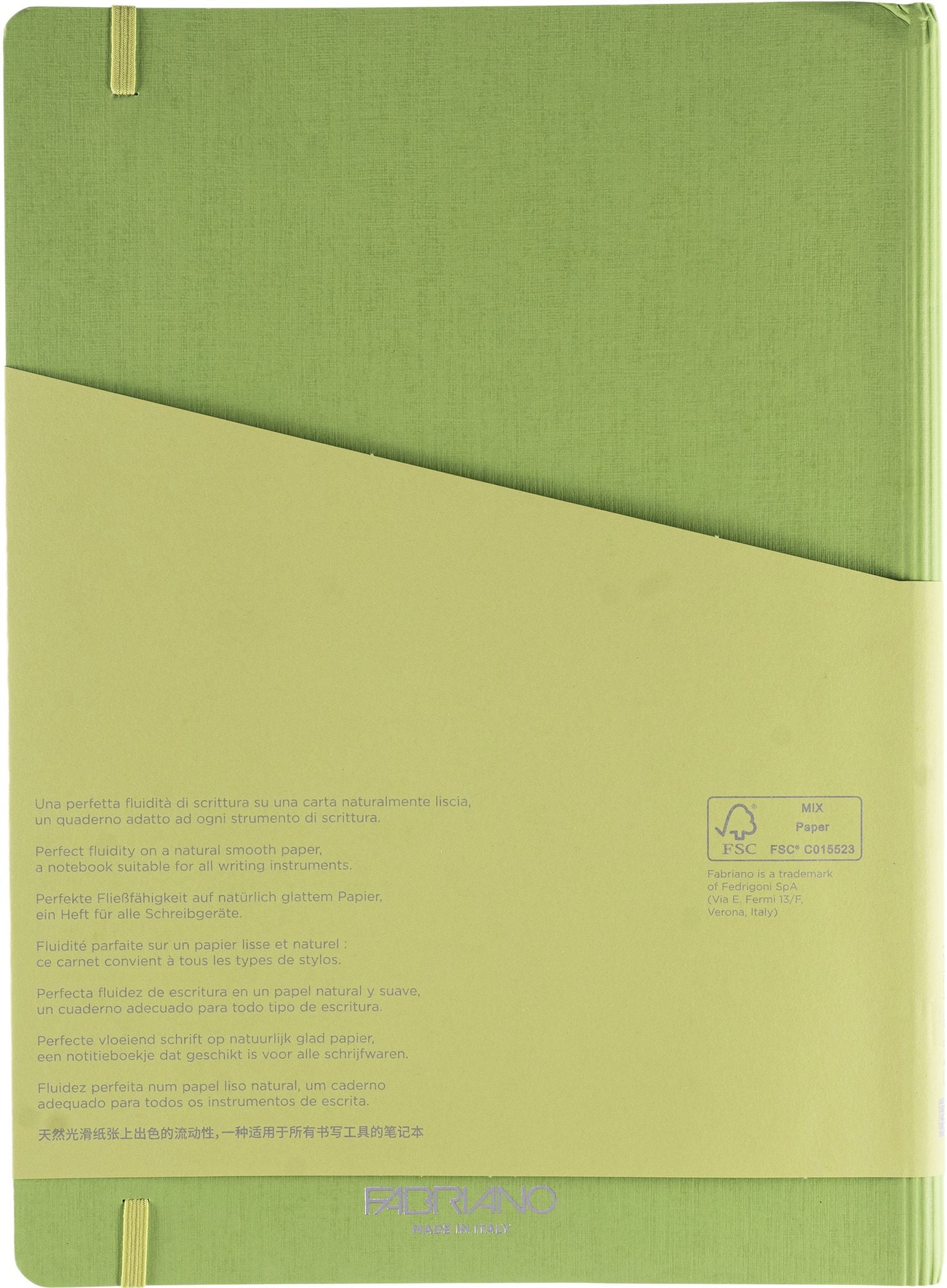 Ecoqua Plus Journal, A4, Hidden Spiral-Bound, Lined, Lime