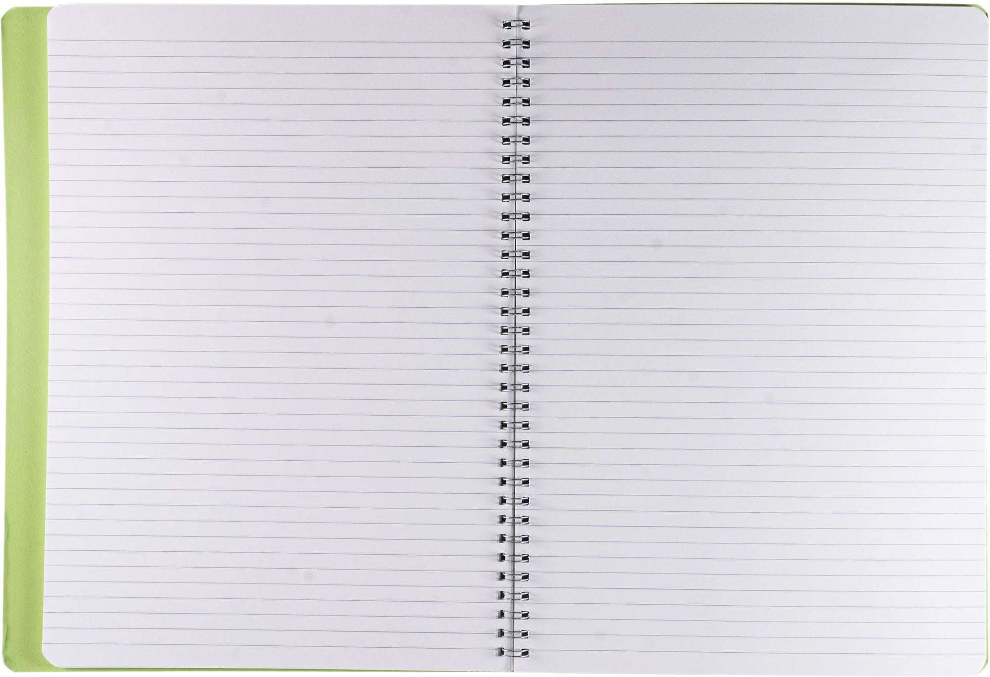 Ecoqua Plus Journal, A4, Hidden Spiral-Bound, Lined, Lime