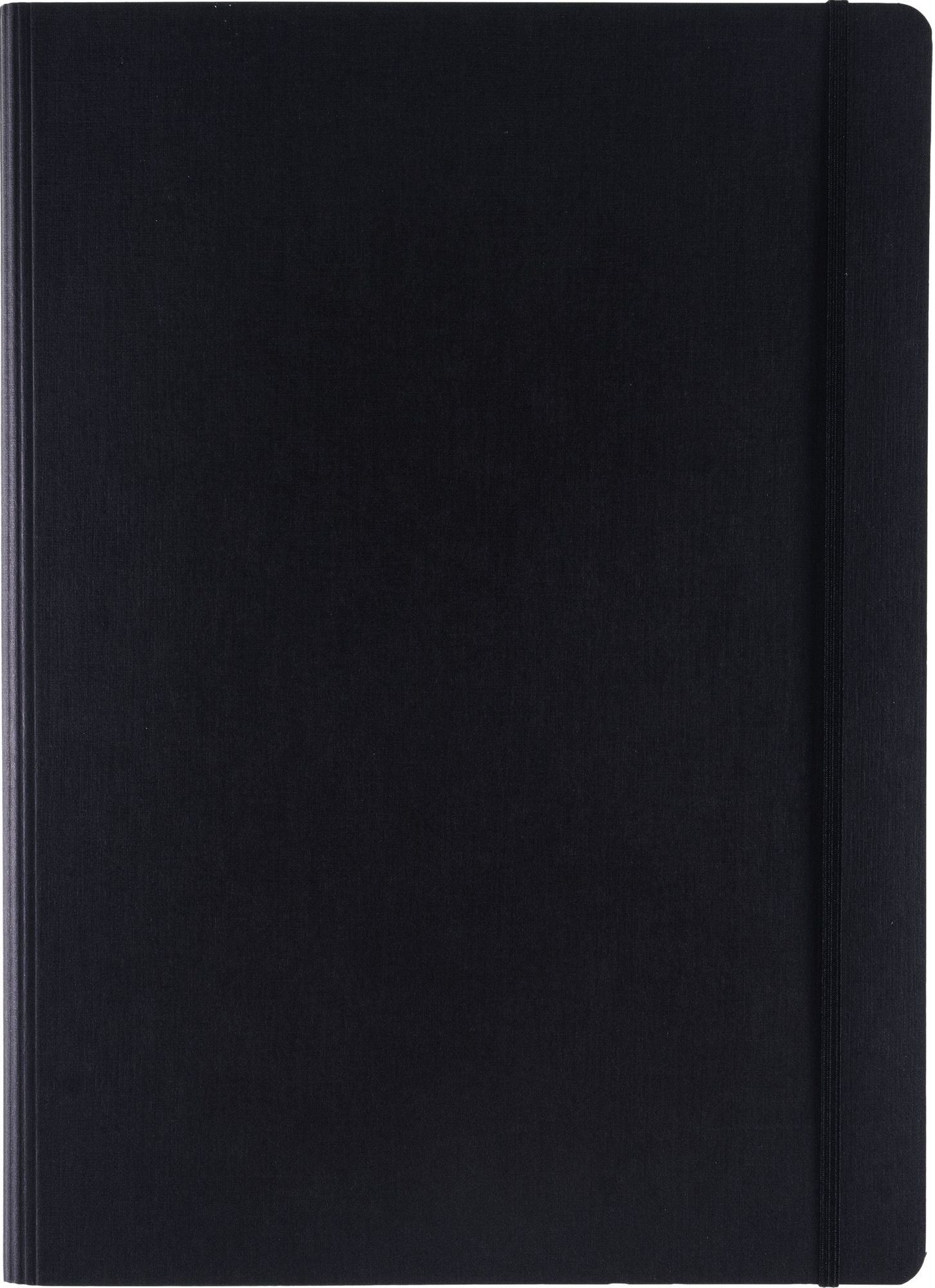 Ecoqua Plus Journal, A4, Hidden Spiral-Bound, Lined, Black