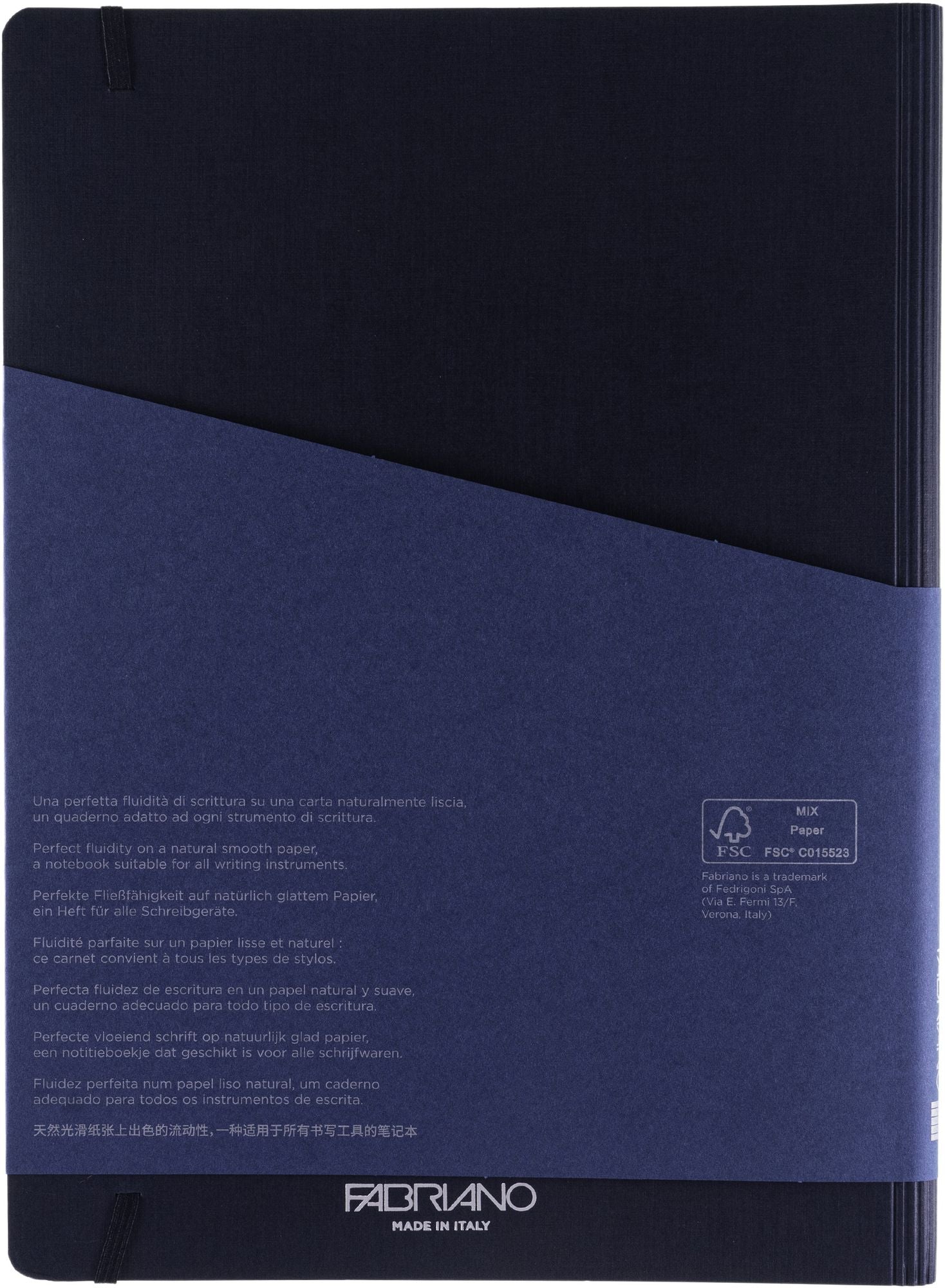 Ecoqua Plus Journal, A4, Hidden Spiral-Bound, Lined, Navy