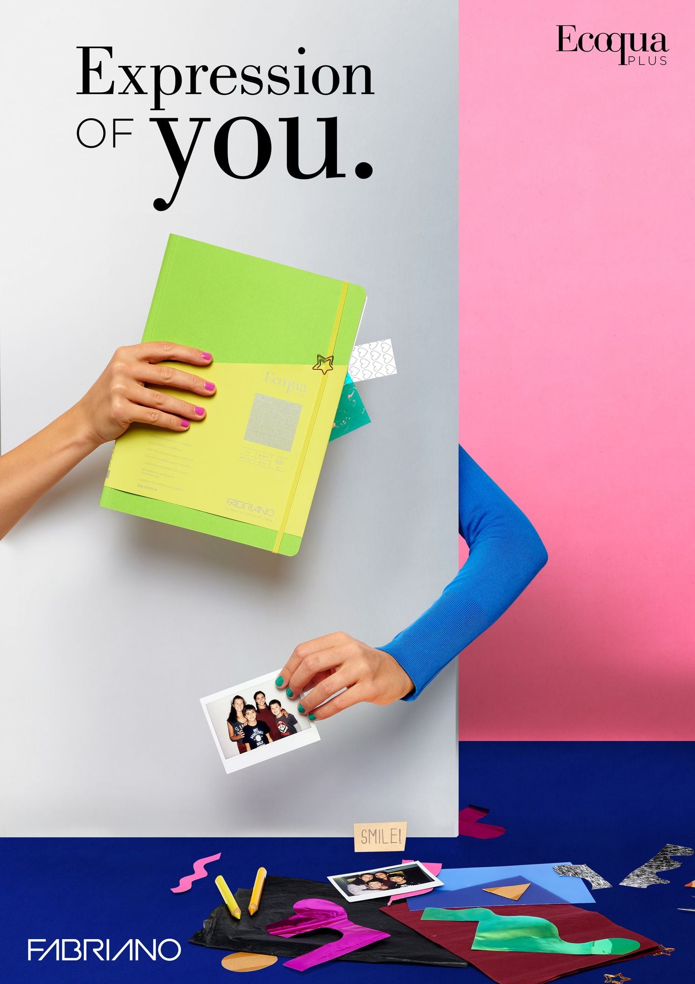 Ecoqua Plus Journal, A4, Hidden Spiral-Bound, Dotted, Red