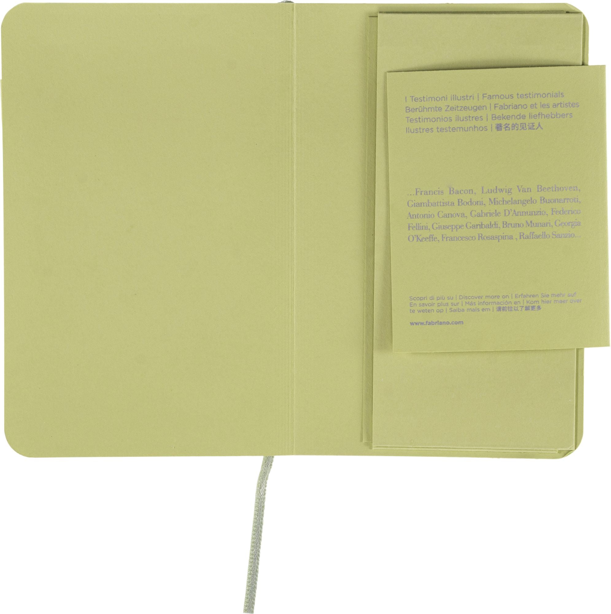 Ecoqua Plus Journal, 3.5 x 5.5, Stitch-Bound, Lined, Lime