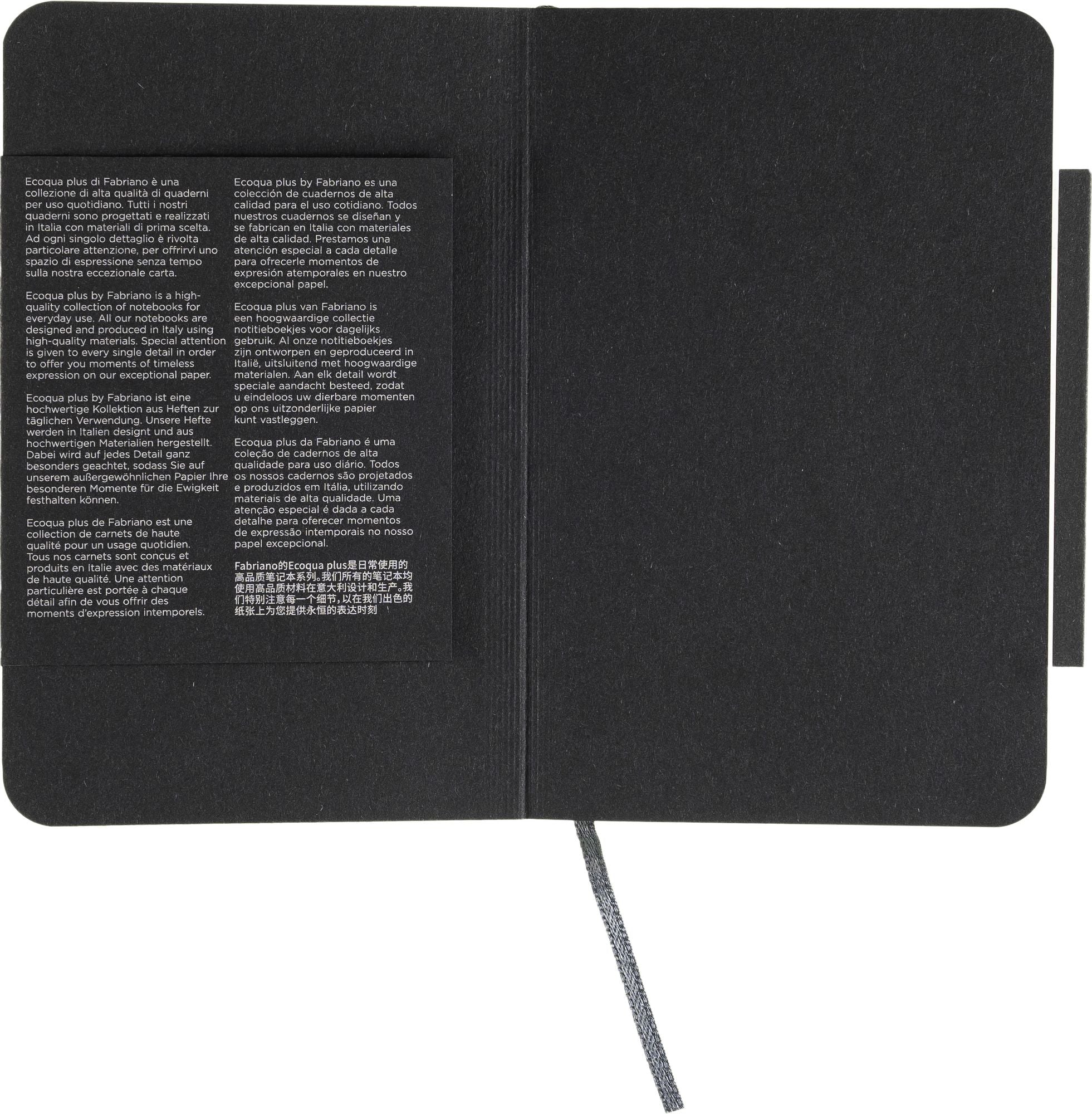 Ecoqua Plus Journal, 3.5 x 5.5, Stitch-Bound, Lined, Grey