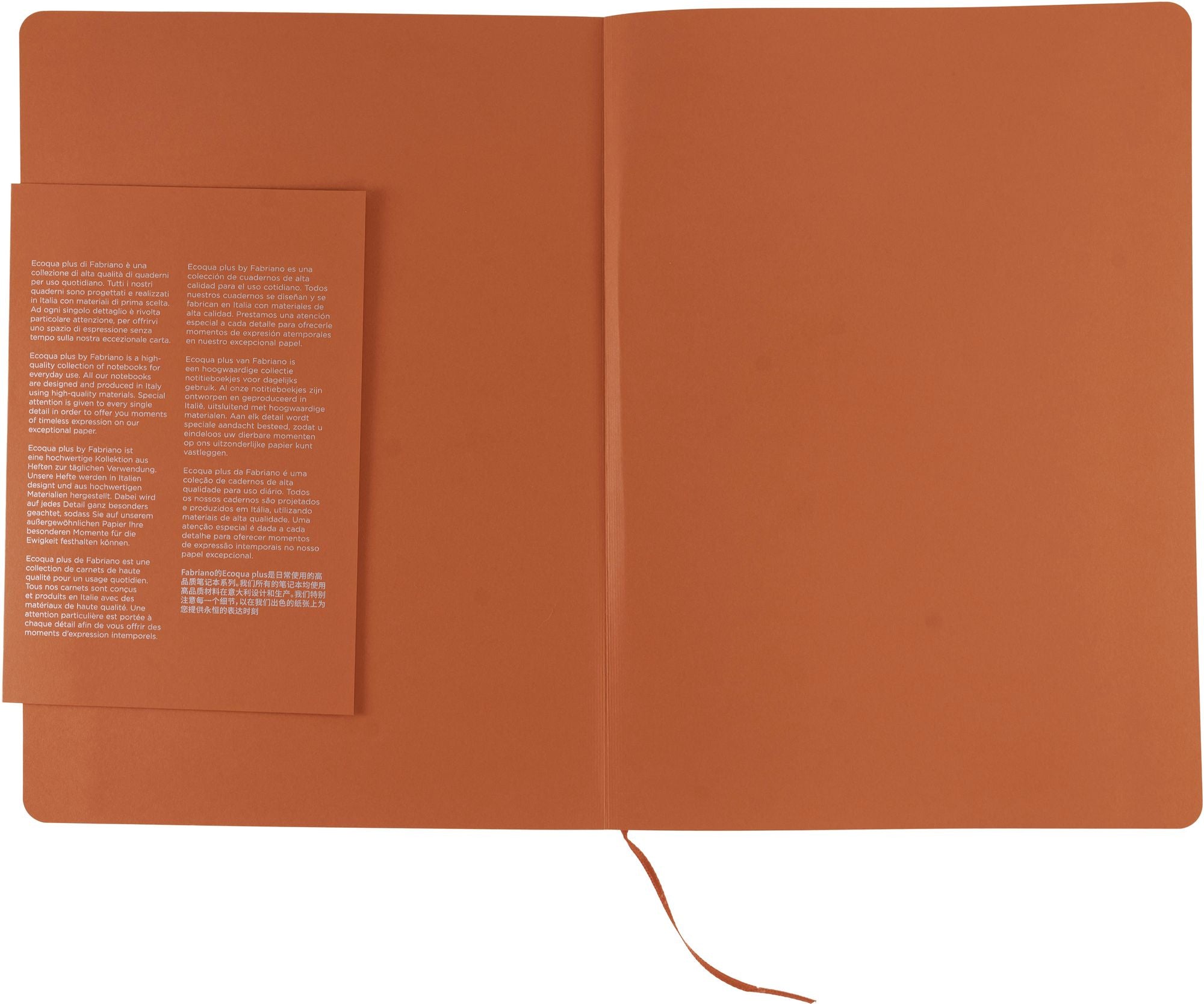 Ecoqua Plus Journal, A4, Stitch-Bound, Lined, Red