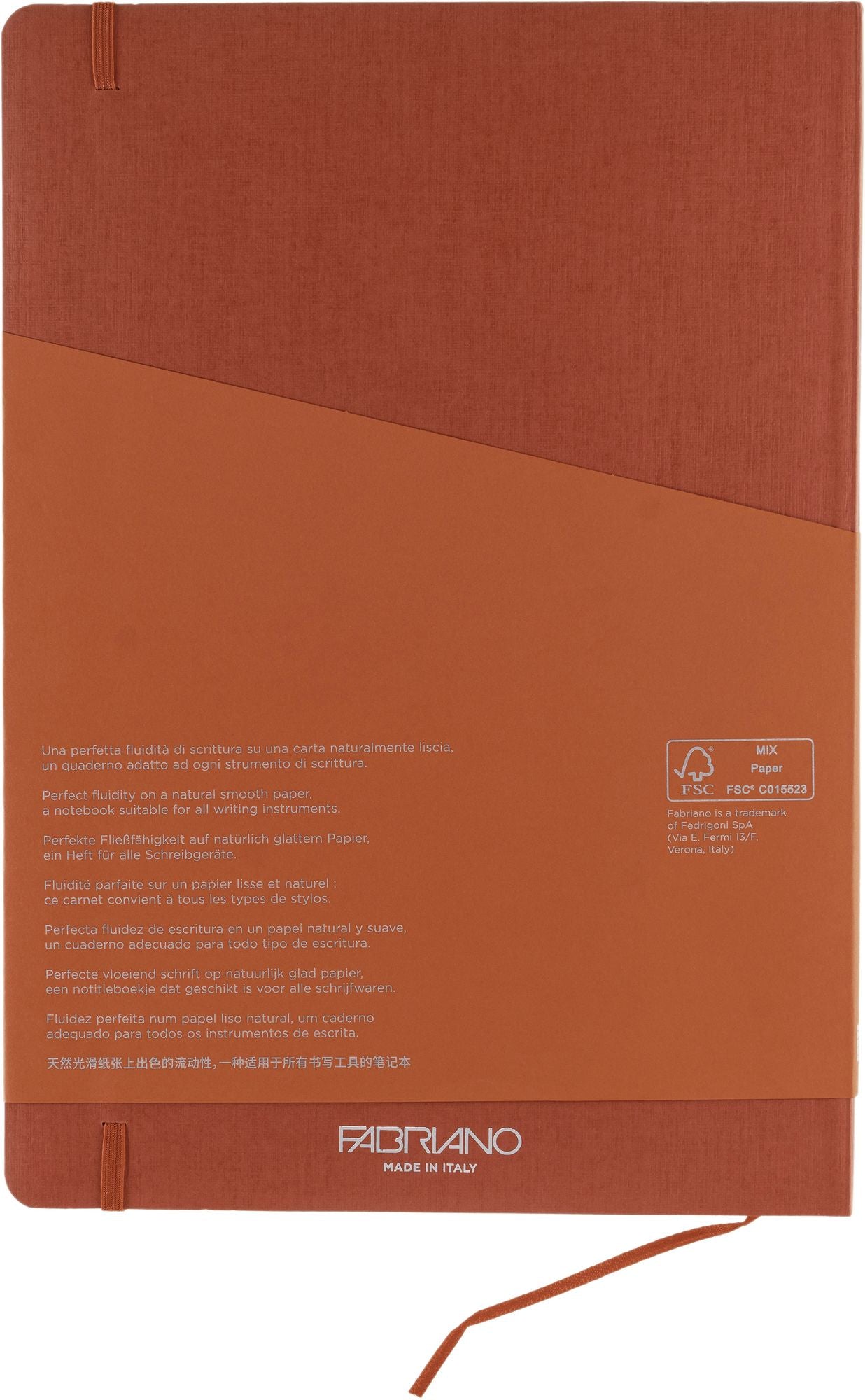 Ecoqua Plus Journal, A4, Stitch-Bound, Lined, Red