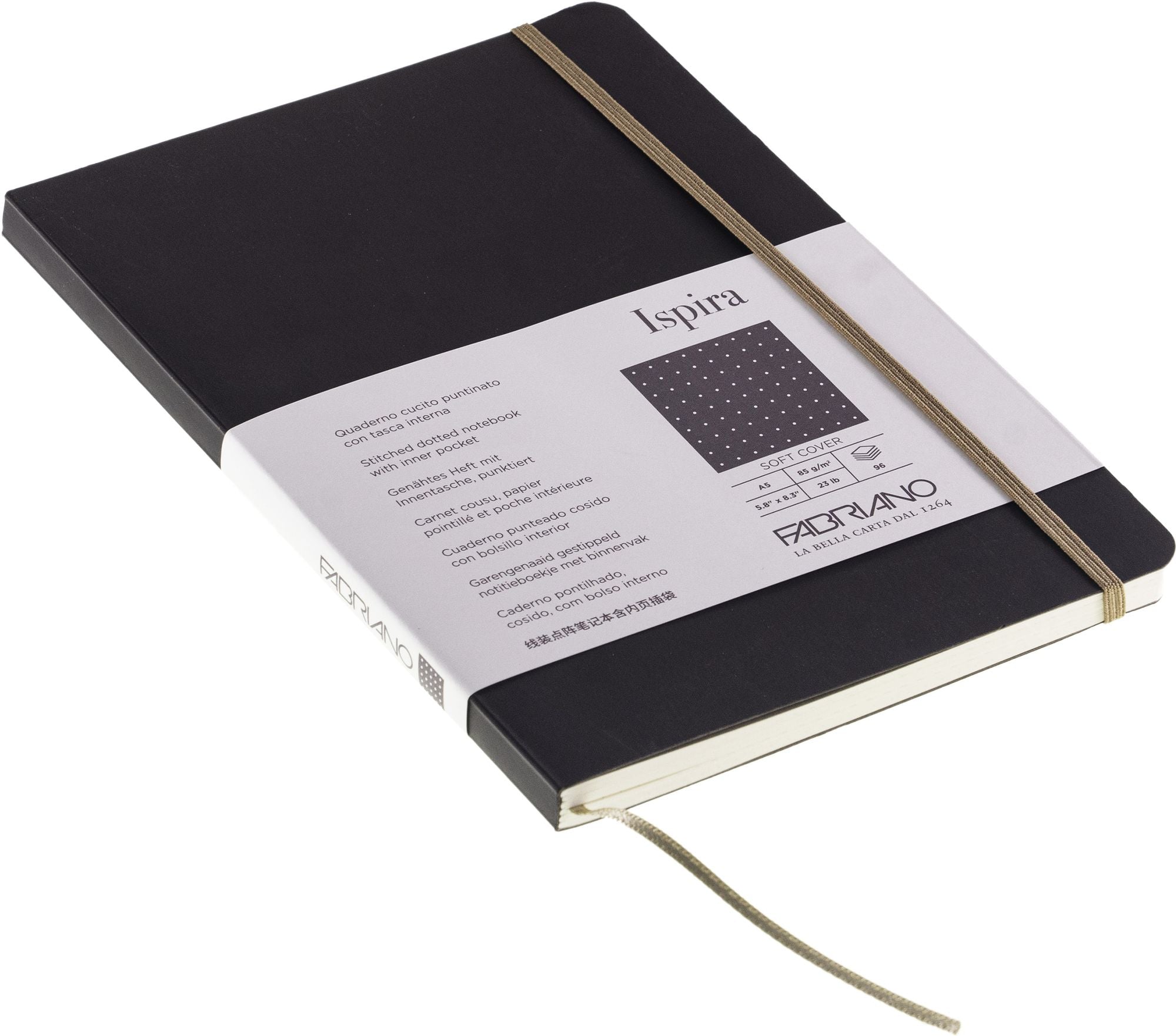 Ispira Journal, A5, Soft-Cover, Dotted, Brown