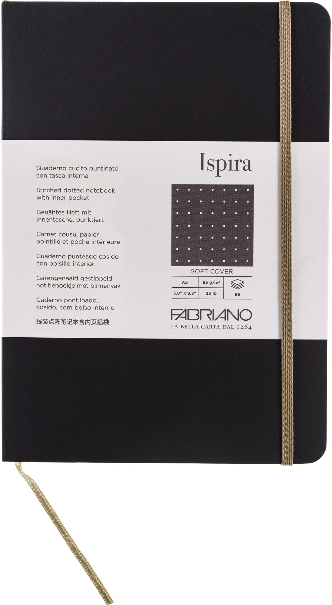 Ispira Journal, A5, Soft-Cover, Dotted, Brown