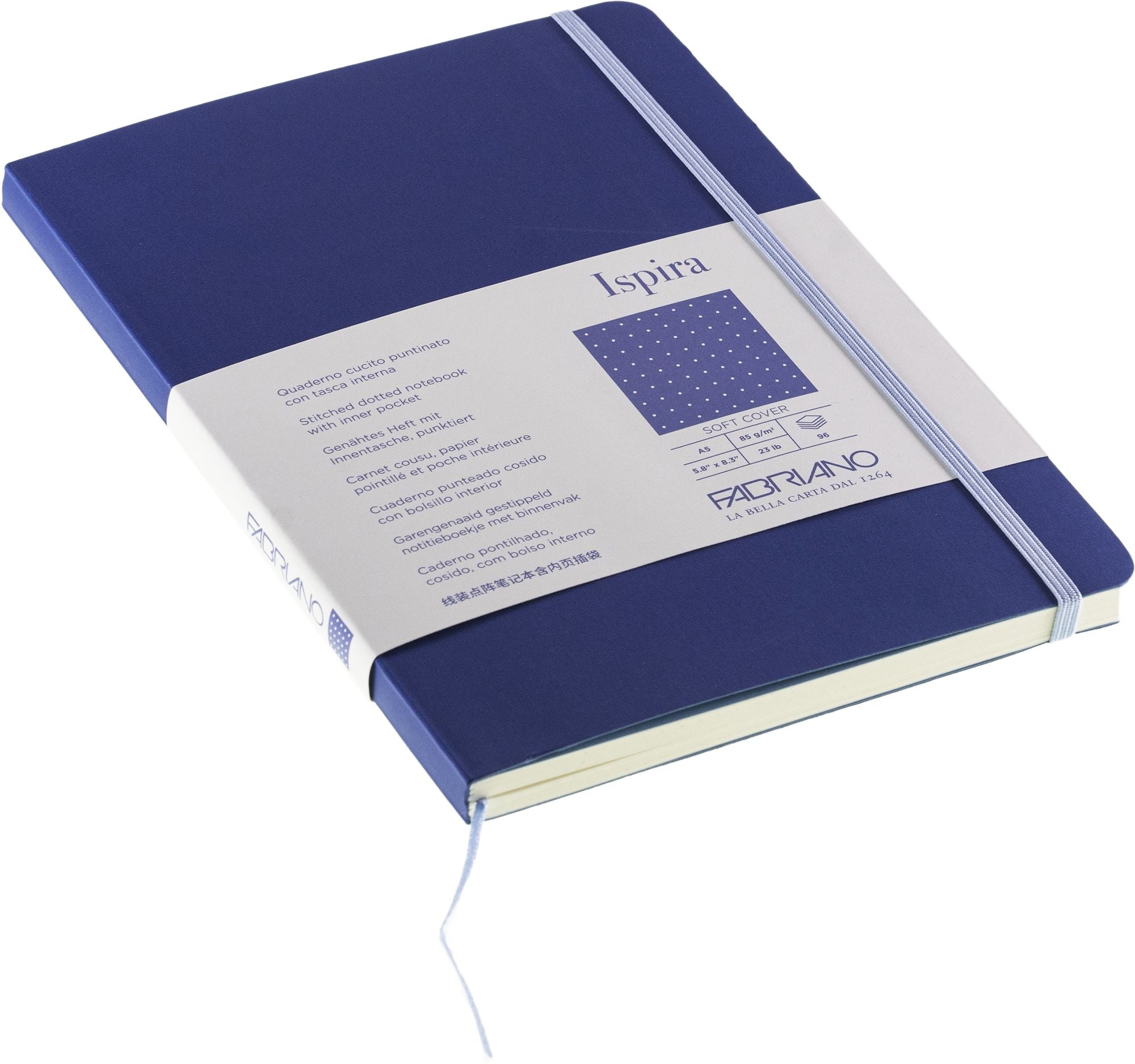 Ispira Journal, A5, Soft-Cover, Dotted, Blue