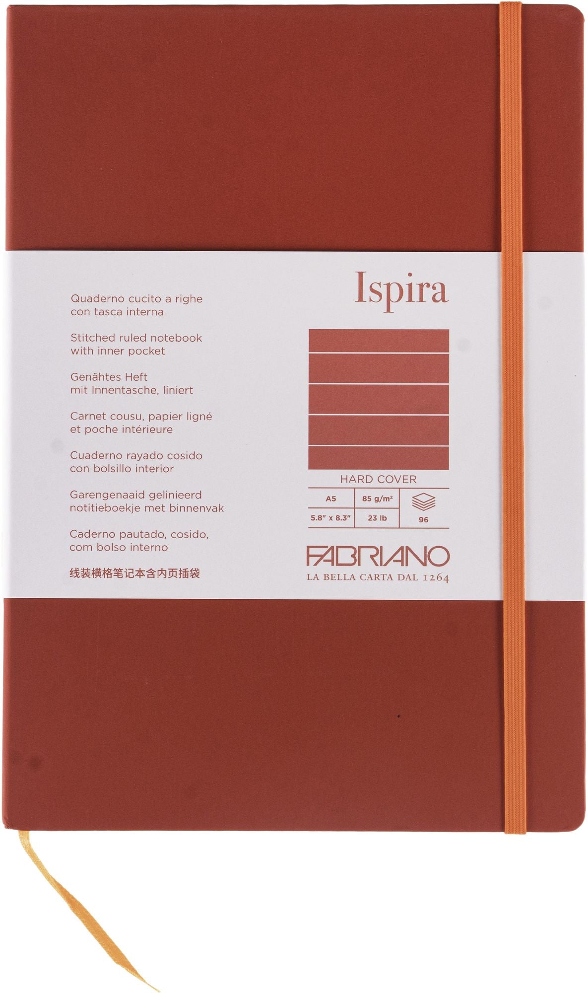 Ispira Journal, A5, Hard-Cover, Lined, Red
