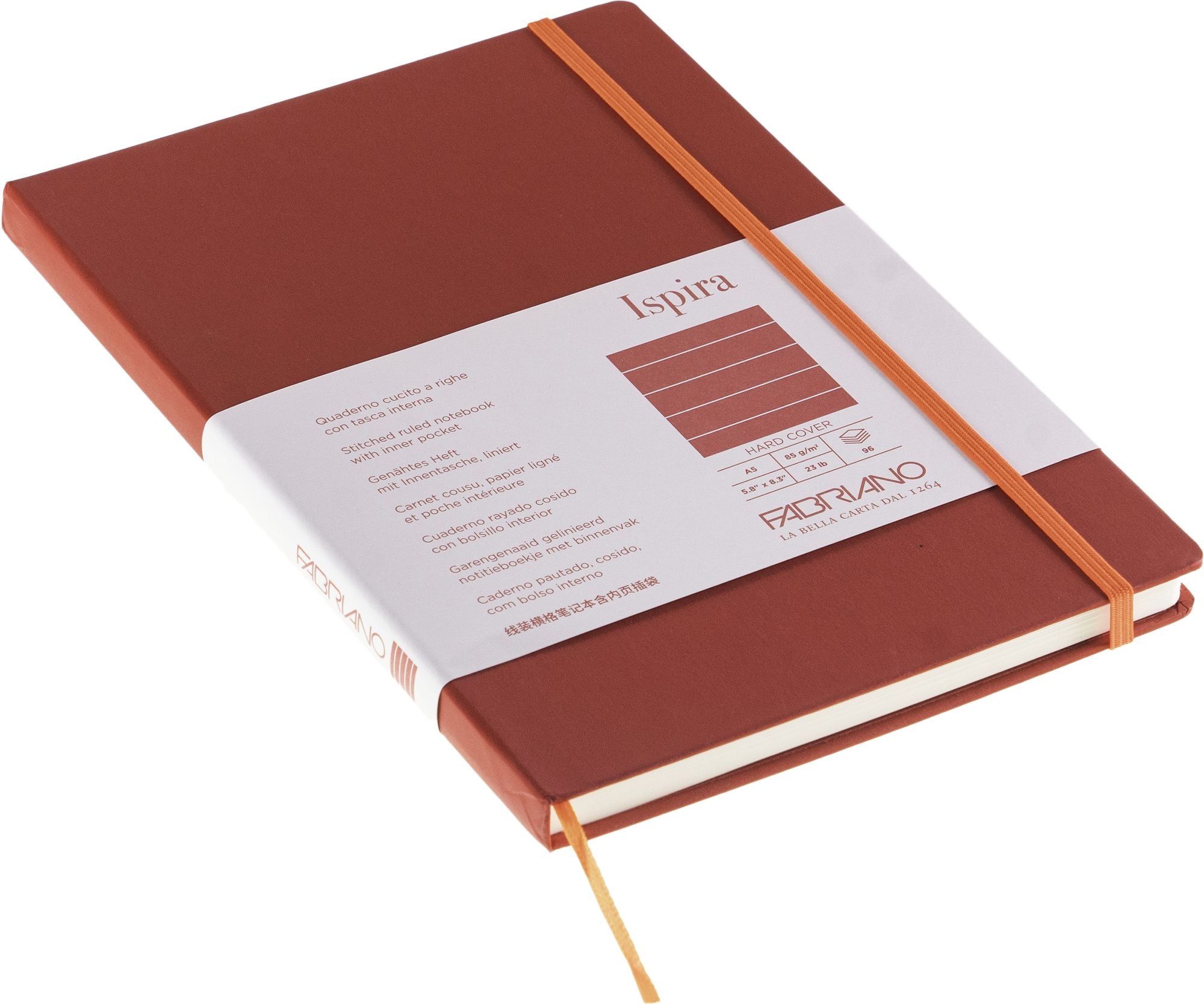 Ispira Journal, A5, Hard-Cover, Lined, Red