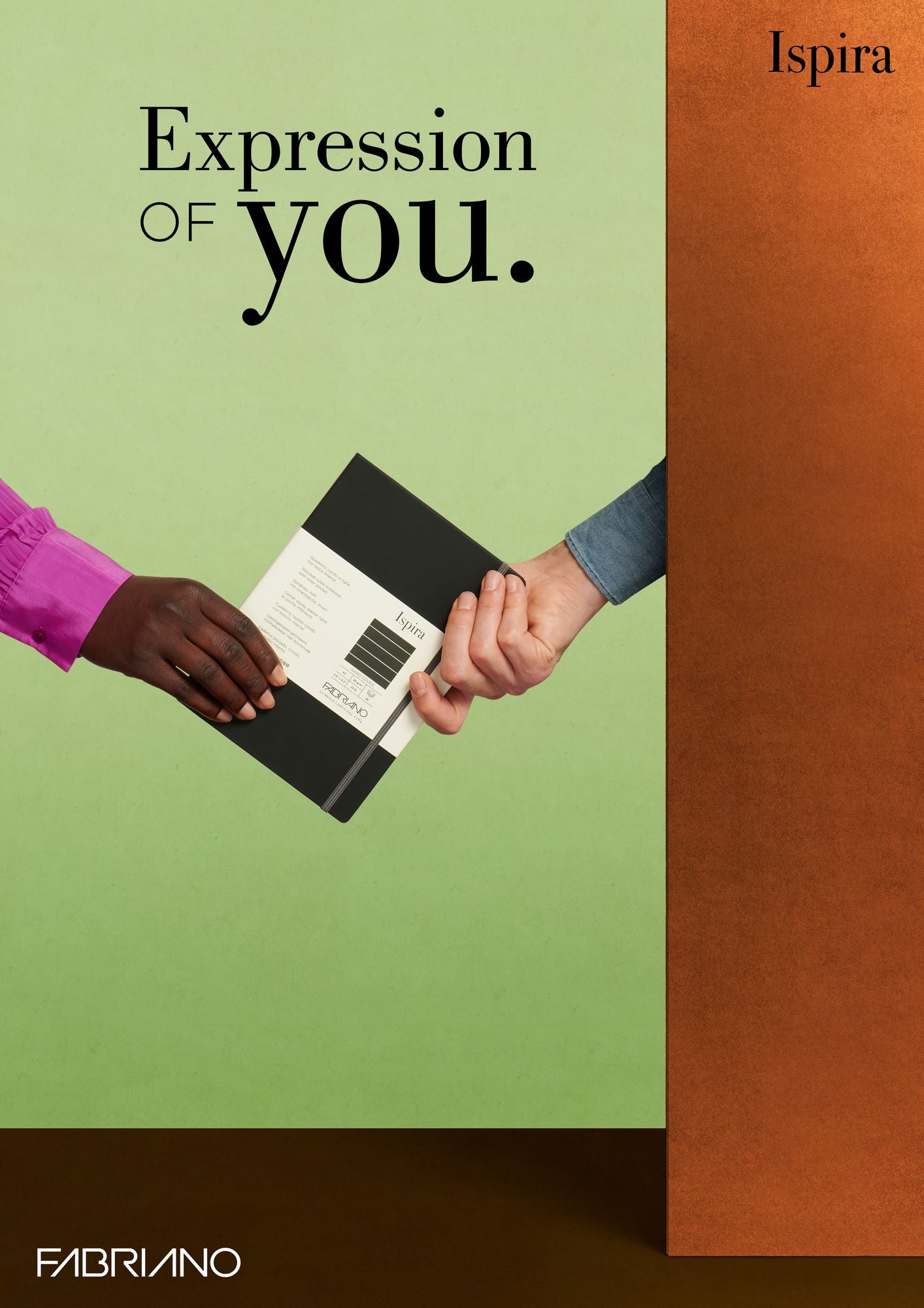 Ispira Journal, A5, Hard-Cover, Lined, Black