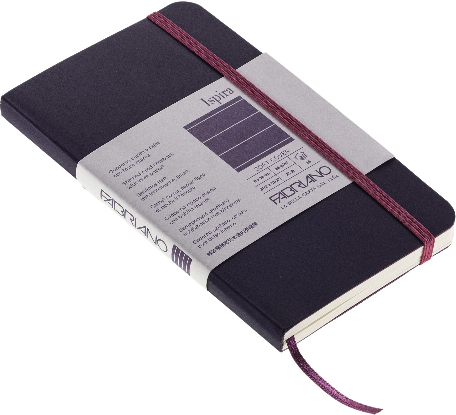 Ispira Journal, 3.5 x 5.5, Soft-Cover, Dotted, Purple
