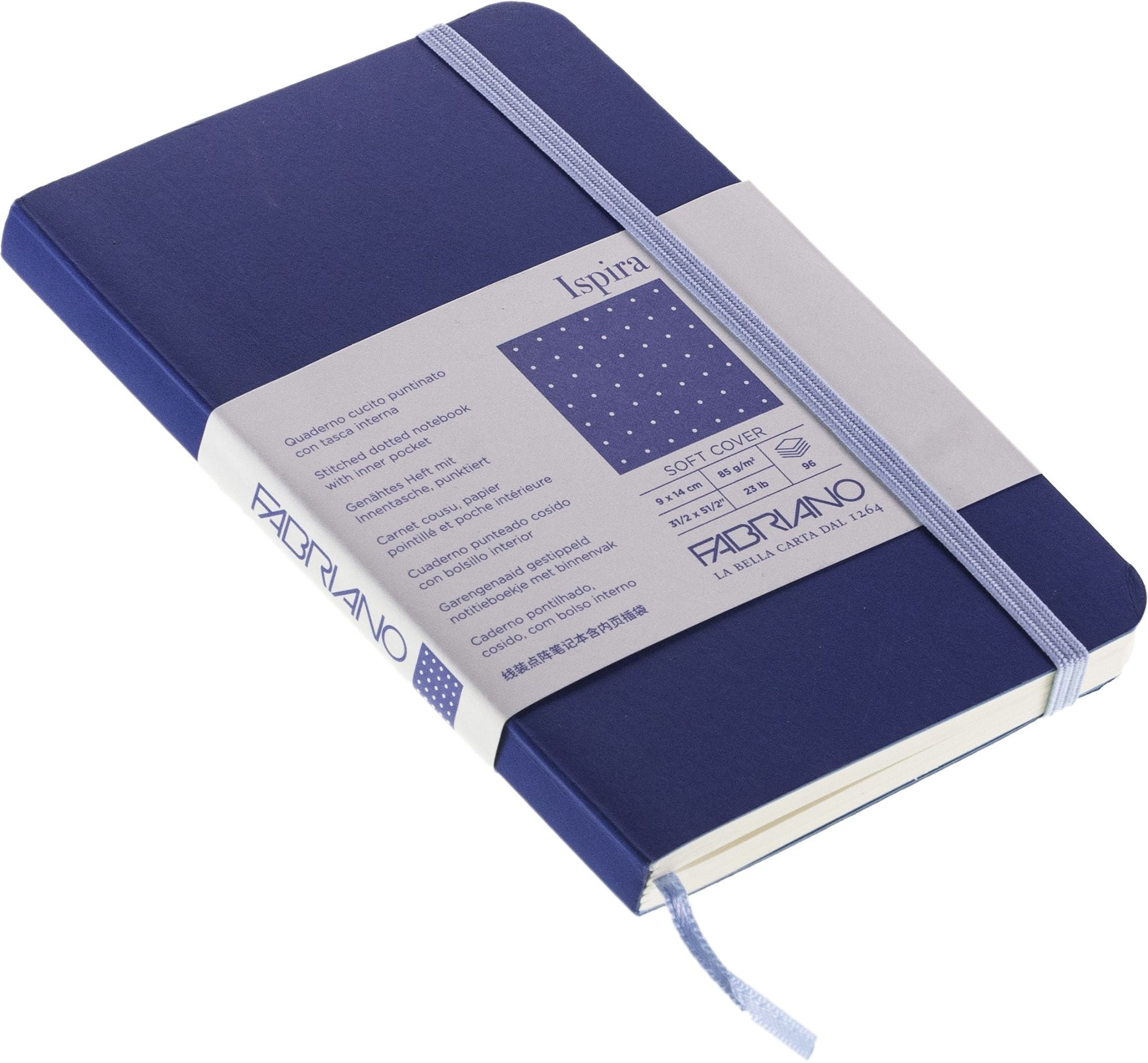 Ispira Journal, 3.5 x 5.5, Soft-Cover, Dotted, Blue