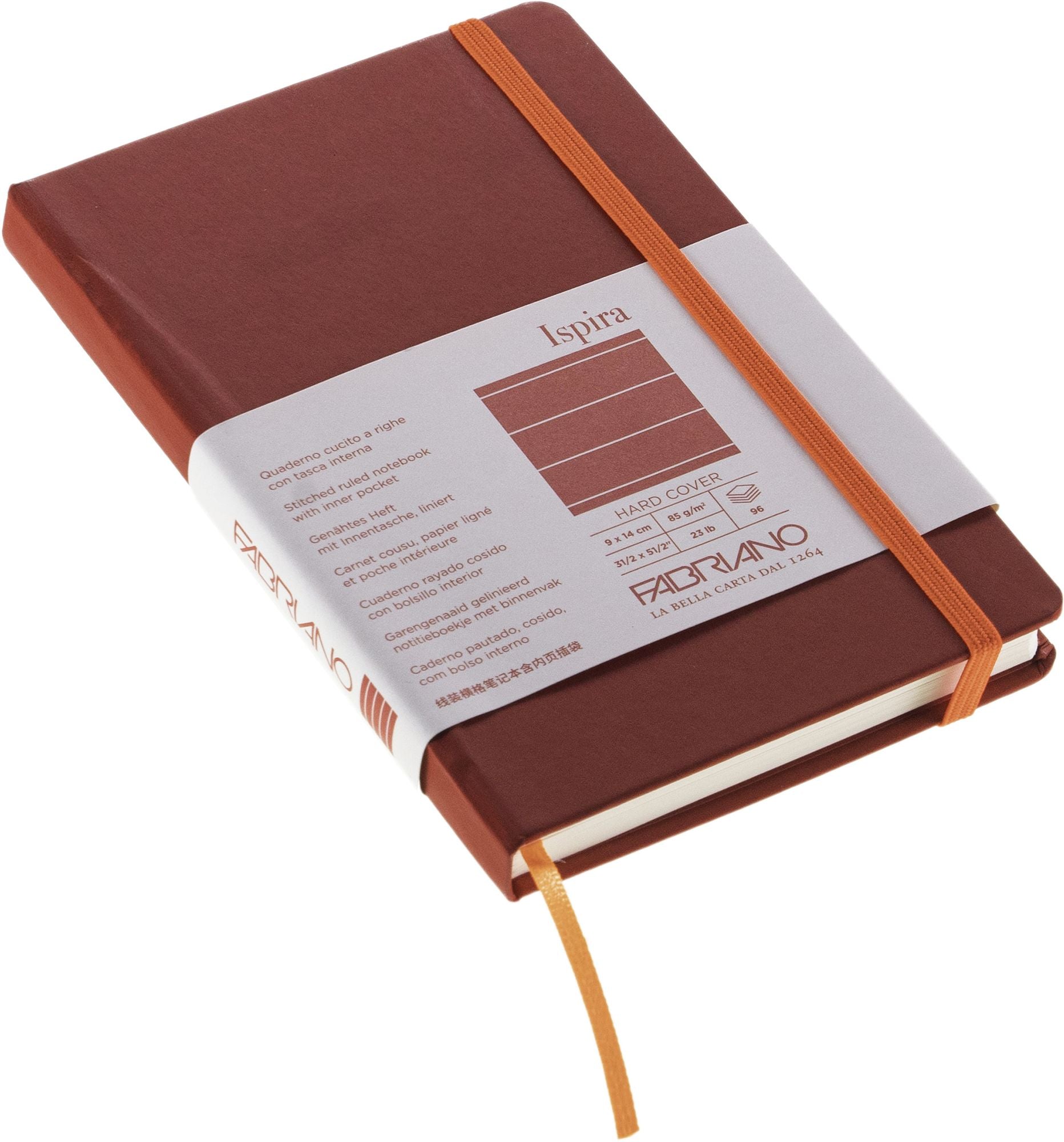 Ispira Journal, 3.5 x 5.5, Hard-Cover, Lined, Red