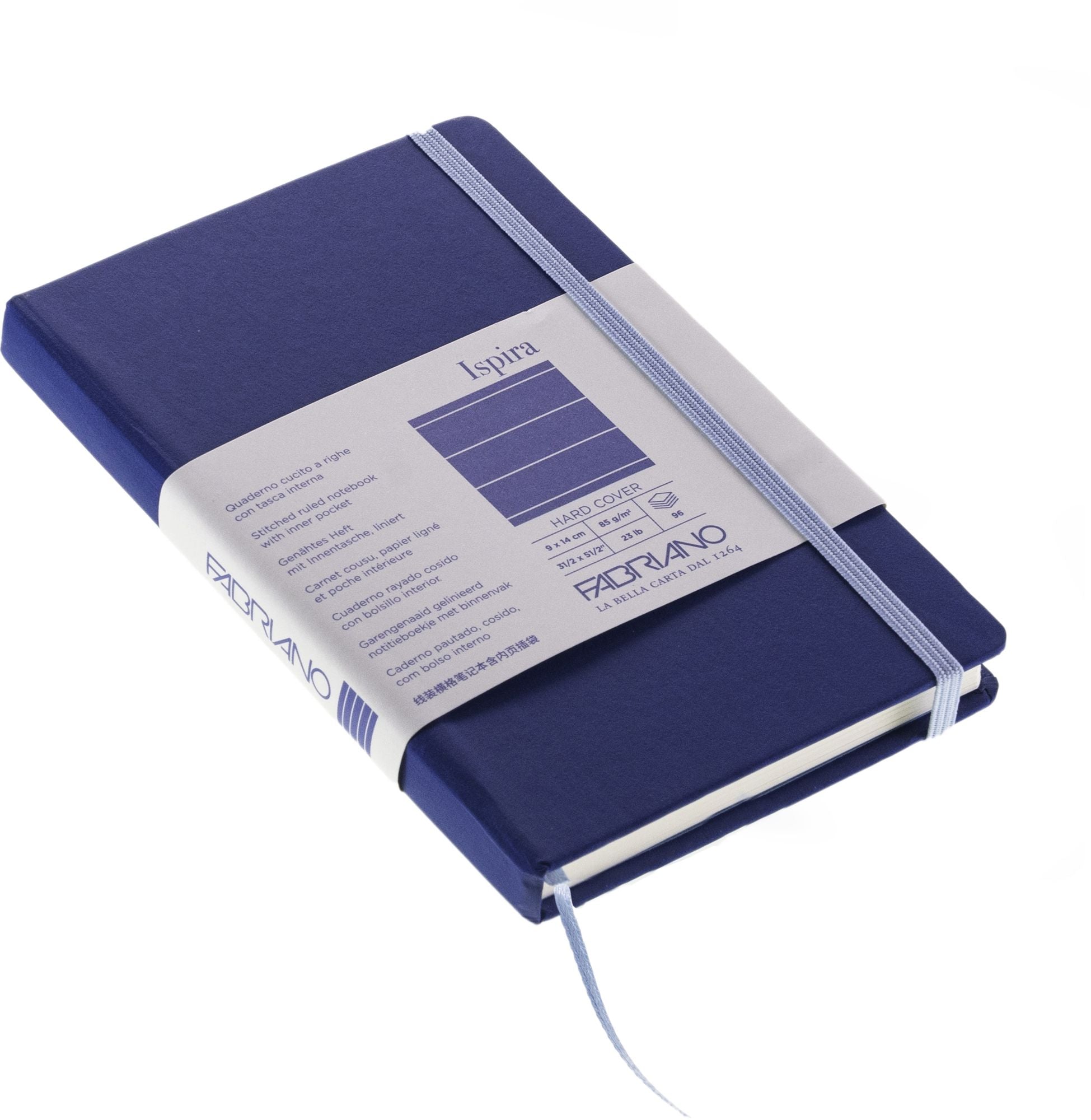 Ispira Journal, 3.5 x 5.5, Hard-Cover, Lined, Blue