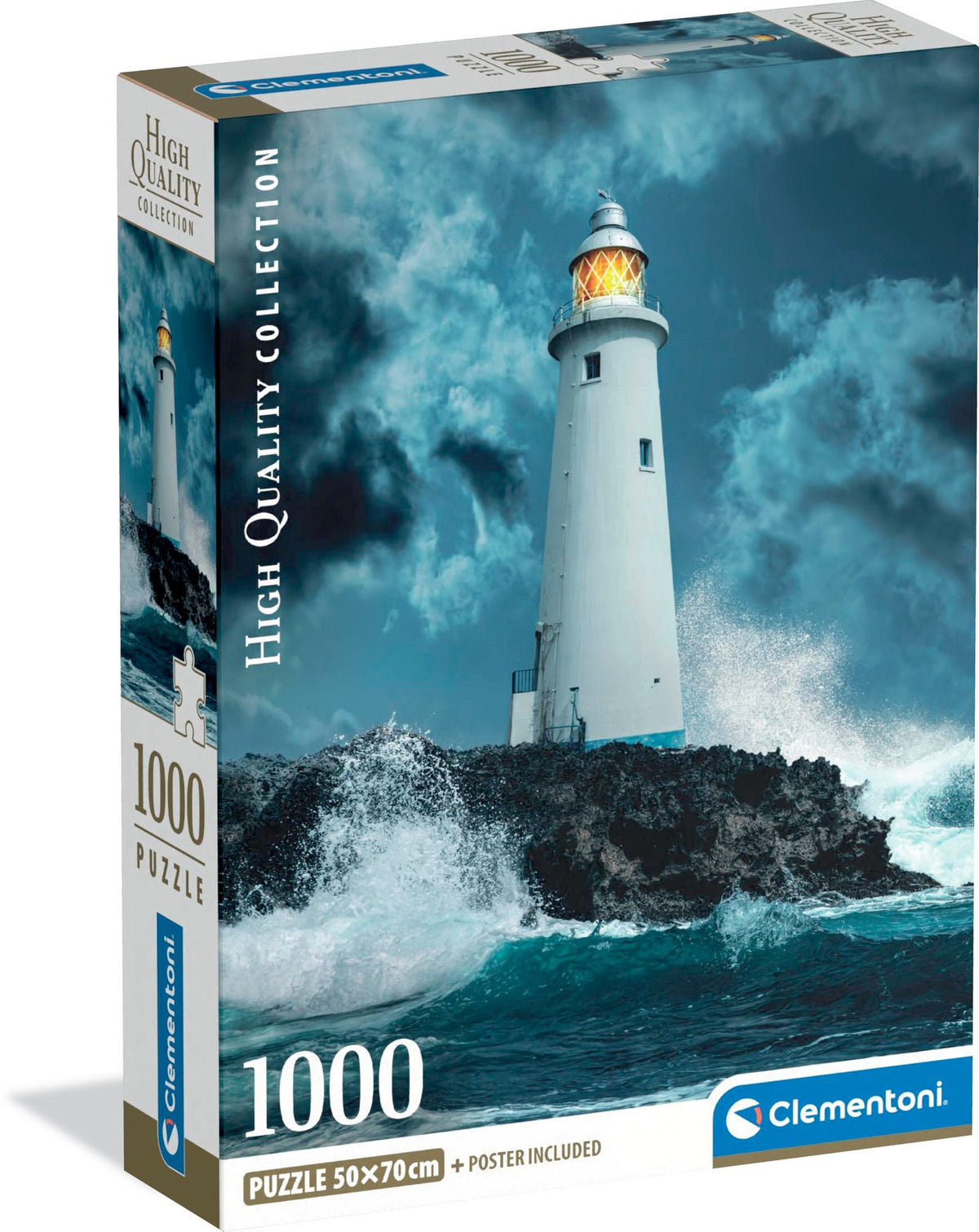 Lighthouse in the Storm 1000 Piece Puzzle