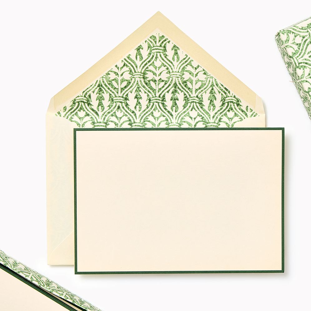 Leaves Stationery Set with Lined Envelopes Leaves
