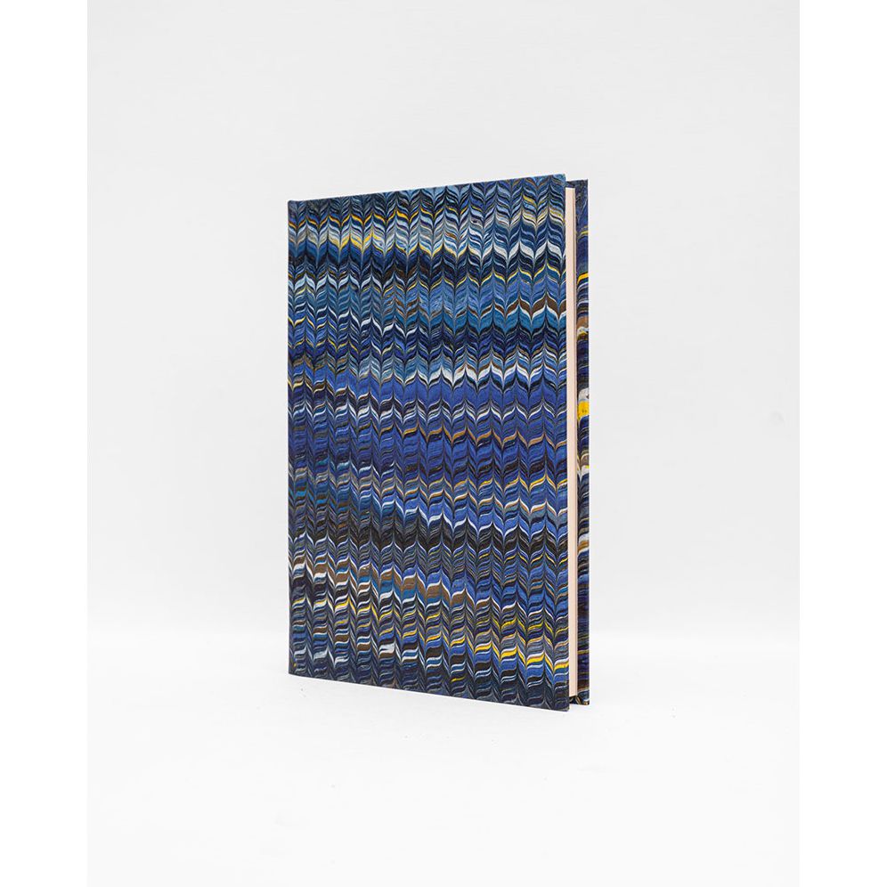 Hand Decorated Blue Peacock Journal