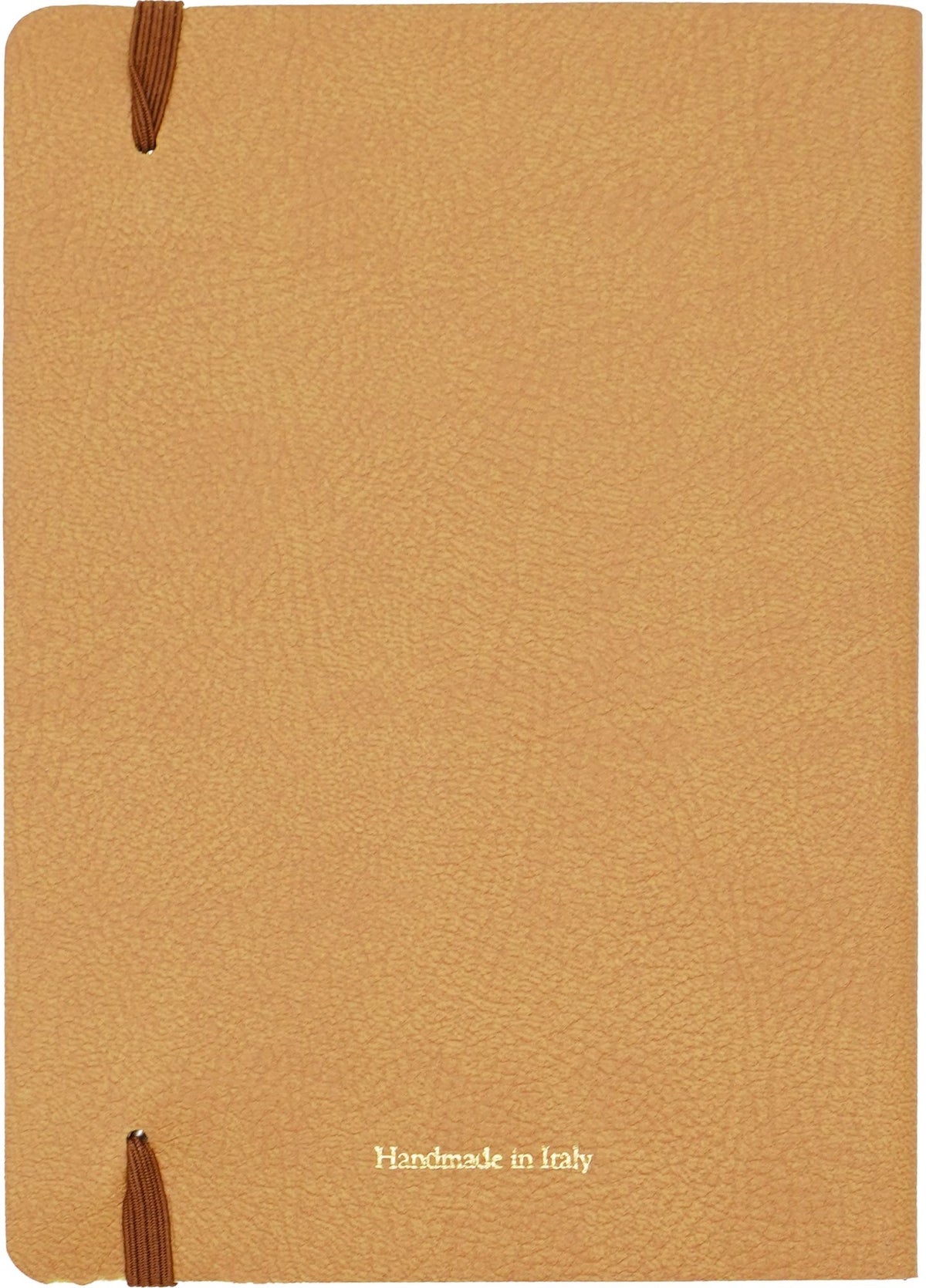 2027 Daily Planner 5X7 Soft Bound Cover In Brown Bonded Leather With Matching Lining , Elastic And Gold Embossing